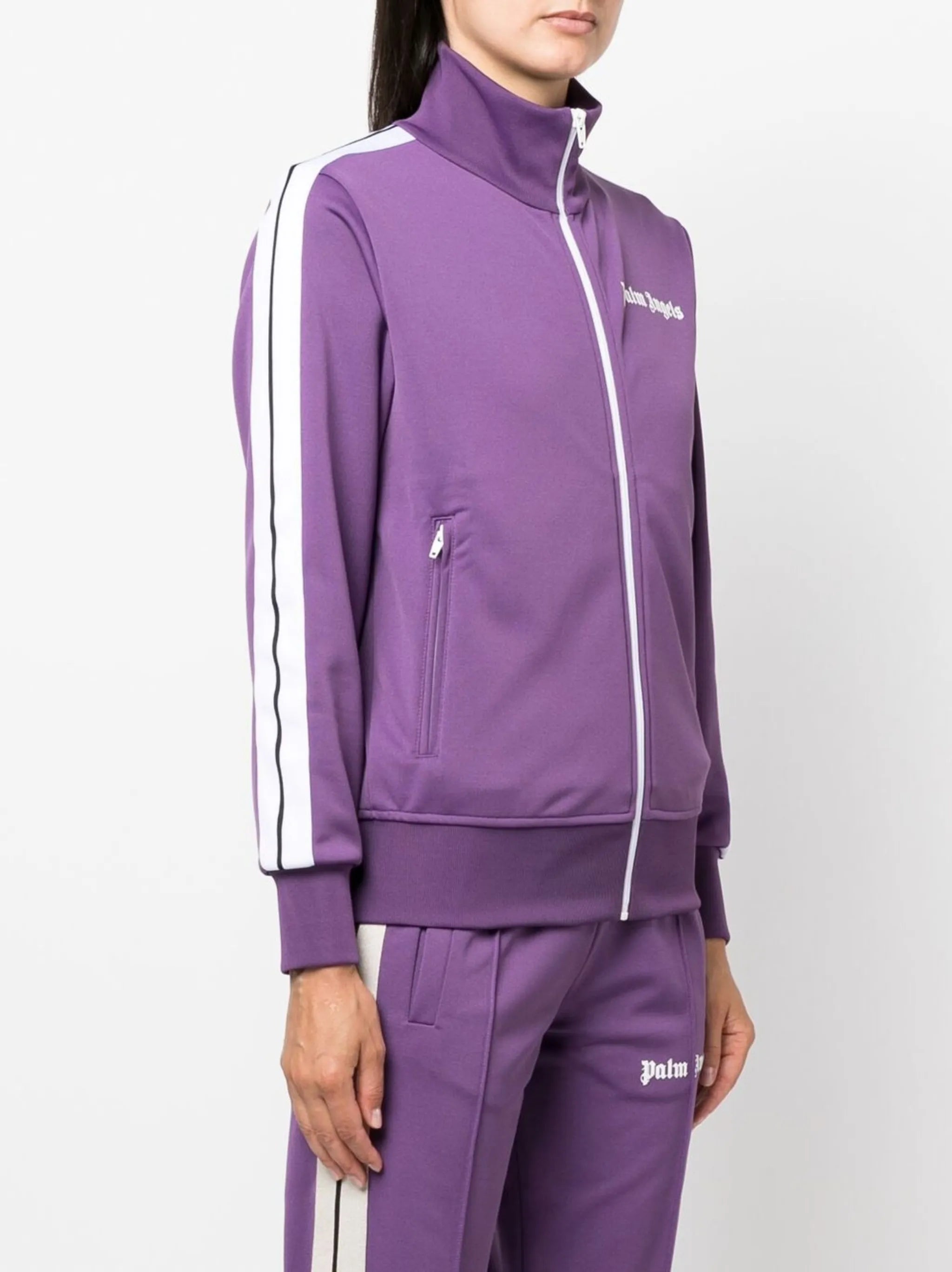logo-print track jacket