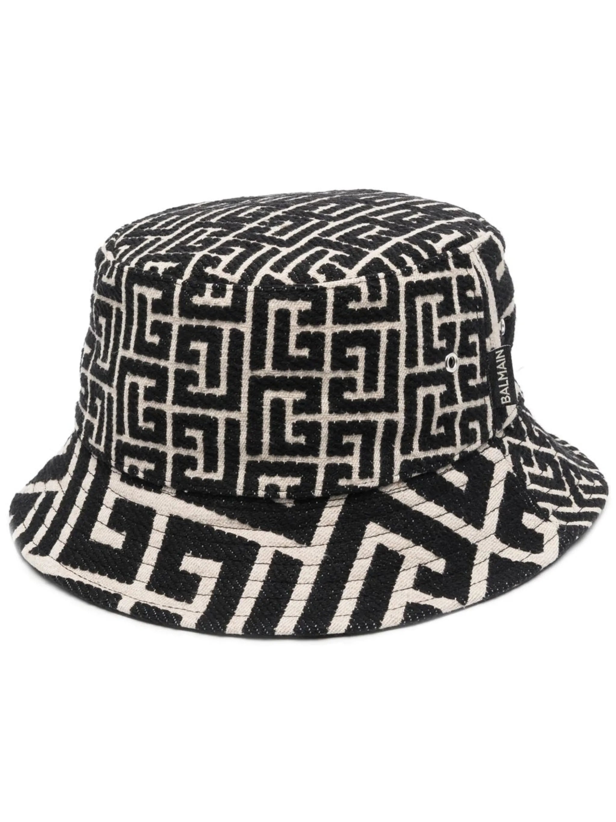 monogram-jacquard bucket hat