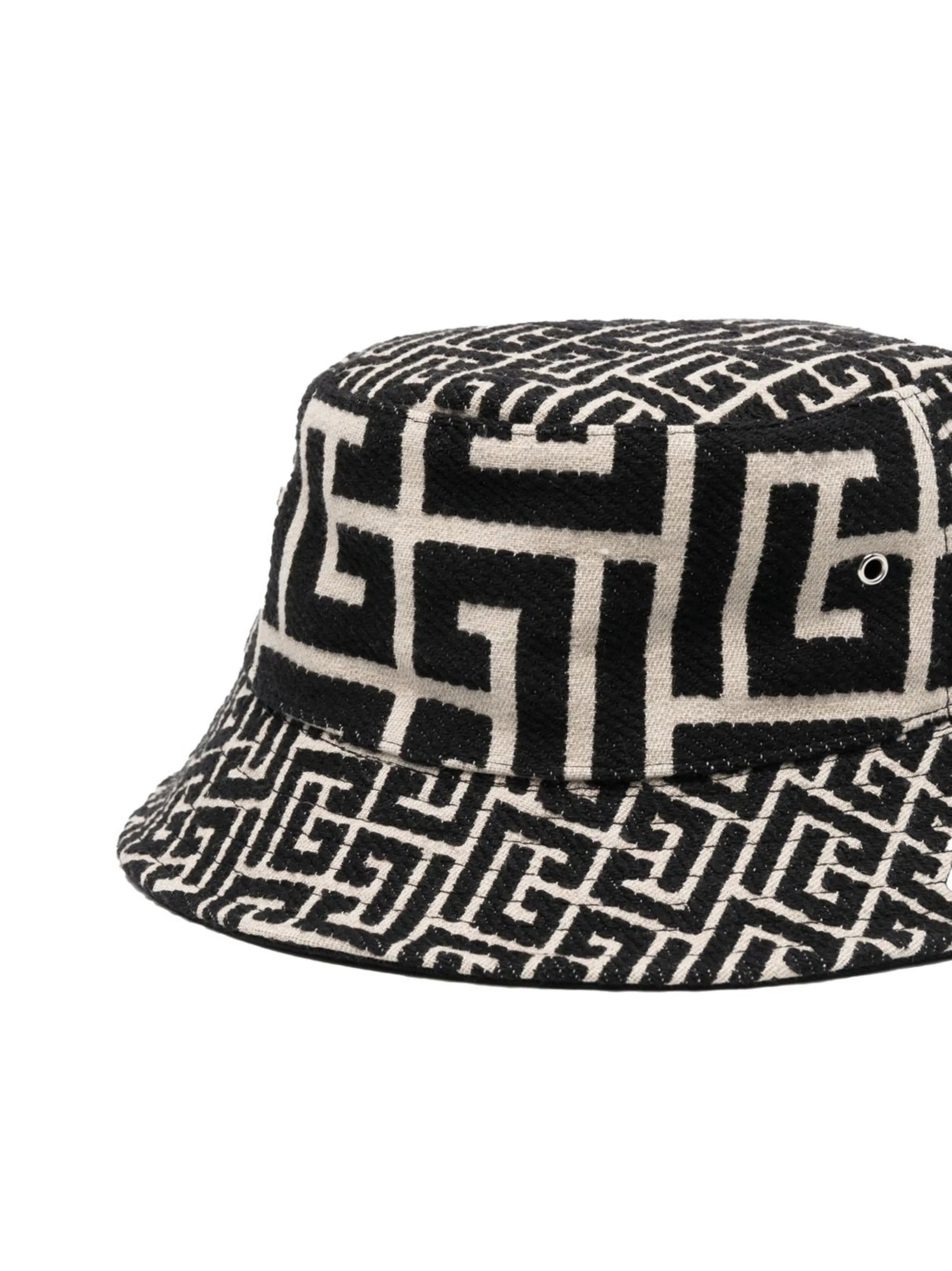 monogram-jacquard bucket hat