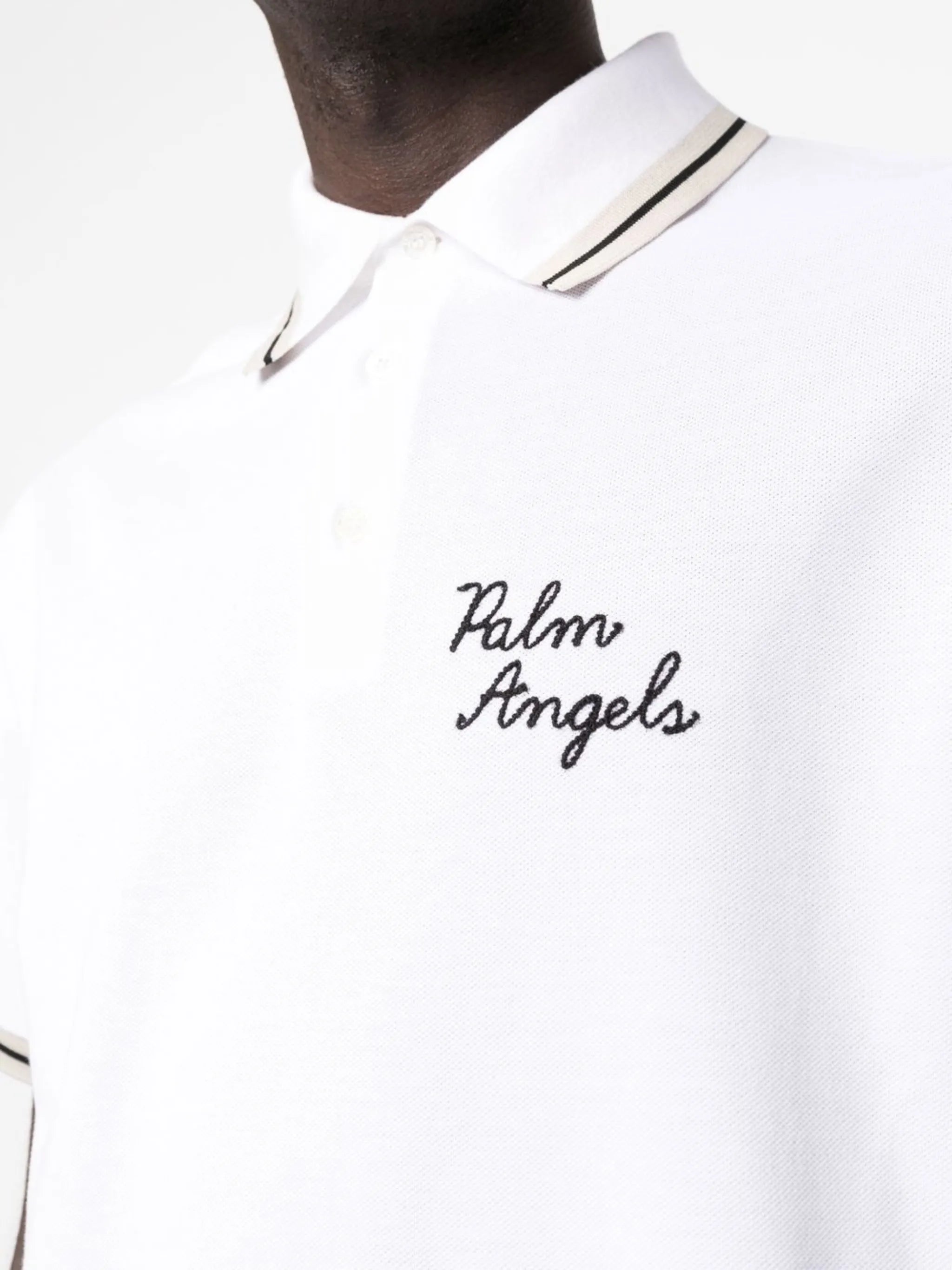 logo-embroidered polo shirt