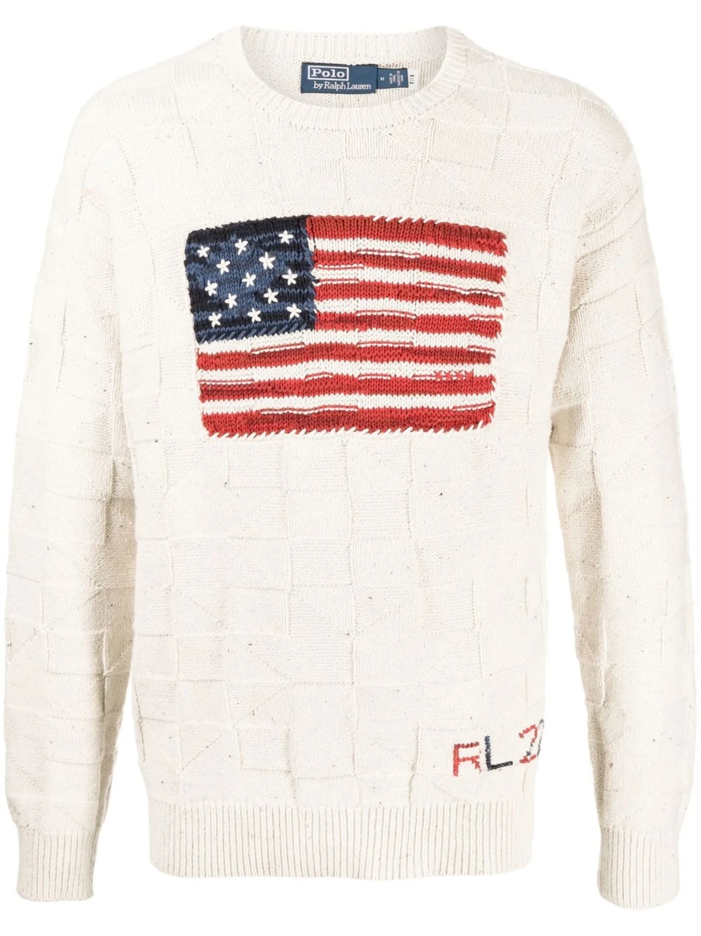 Iconic-flag elbow-patch jumper