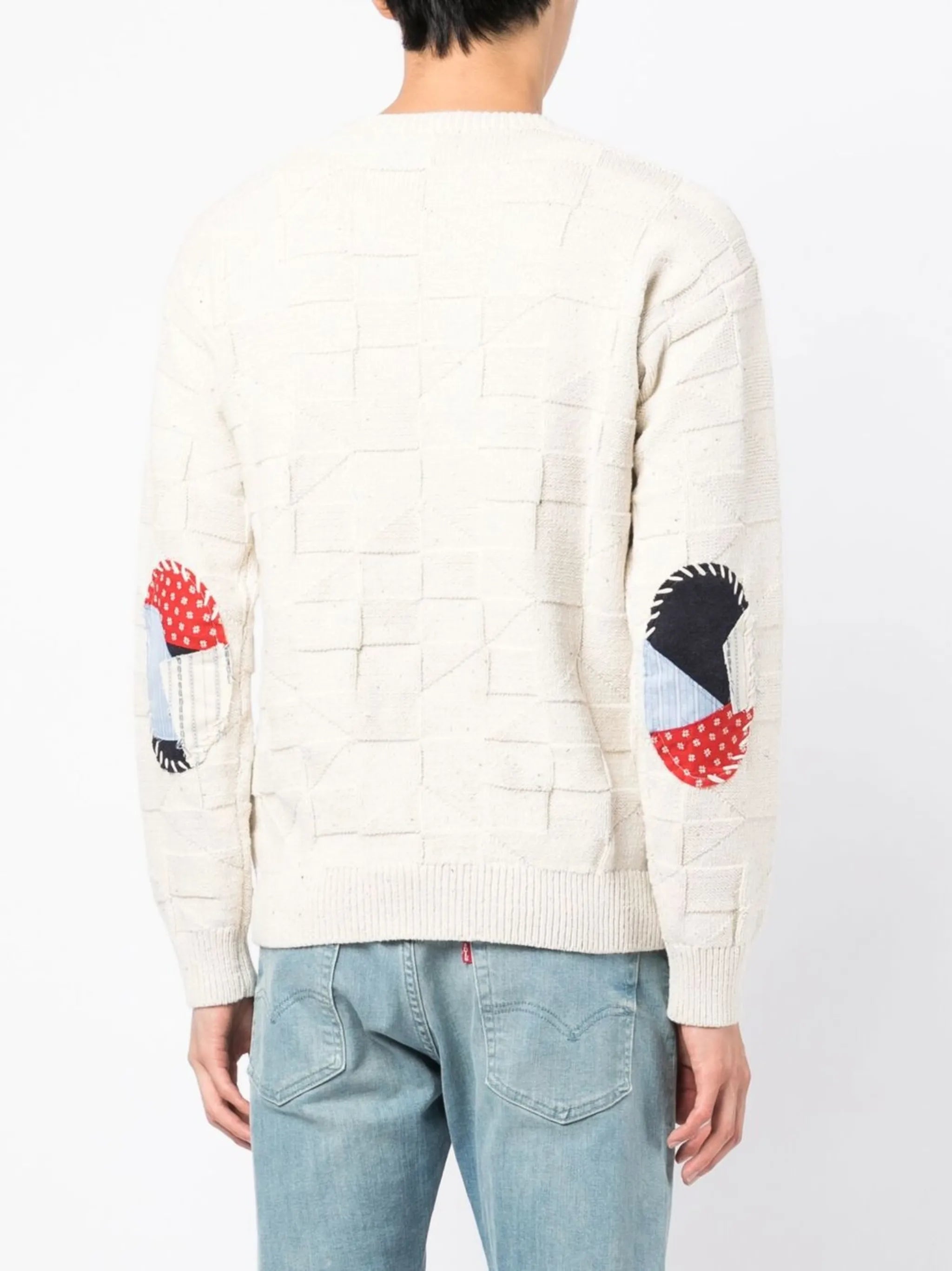Iconic-flag elbow-patch jumper