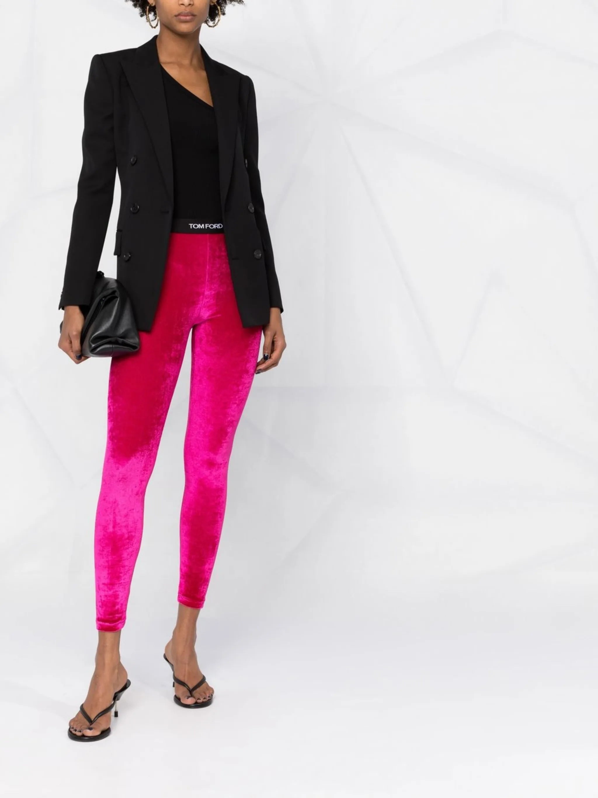 logo-waistband high-waisted leggings