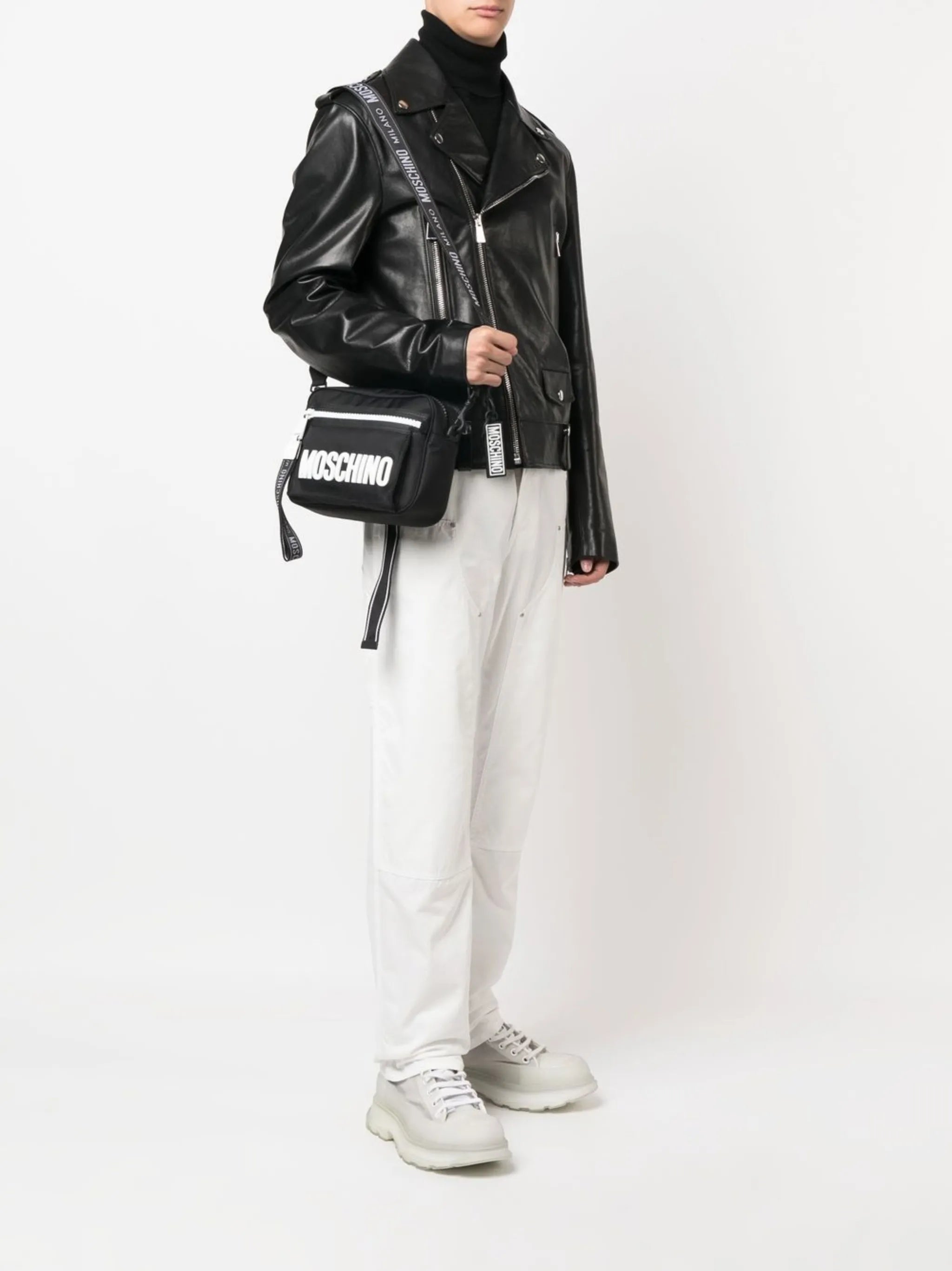 logo-print shoulder bag