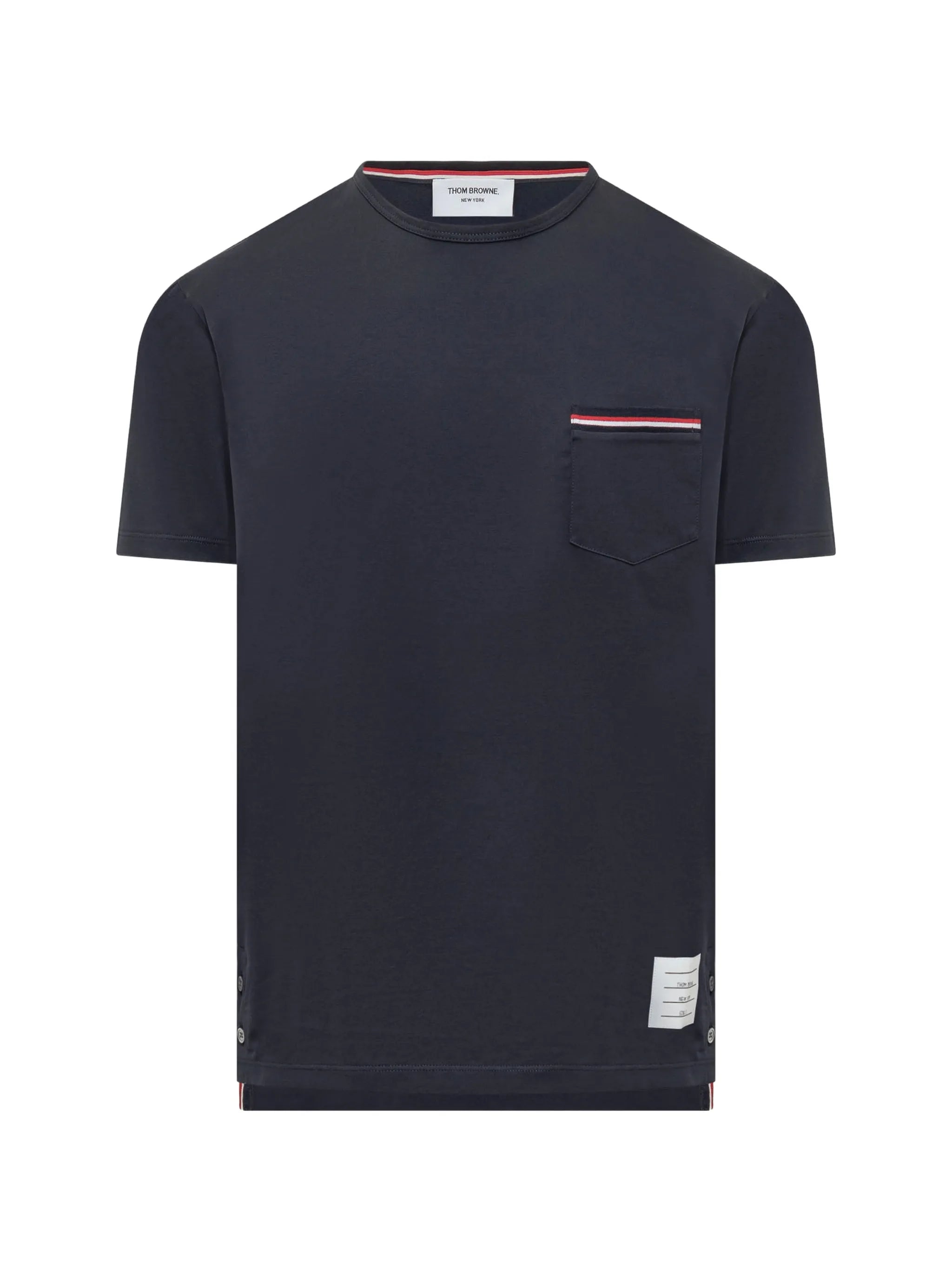 RWB-stripe pocket T-shirt