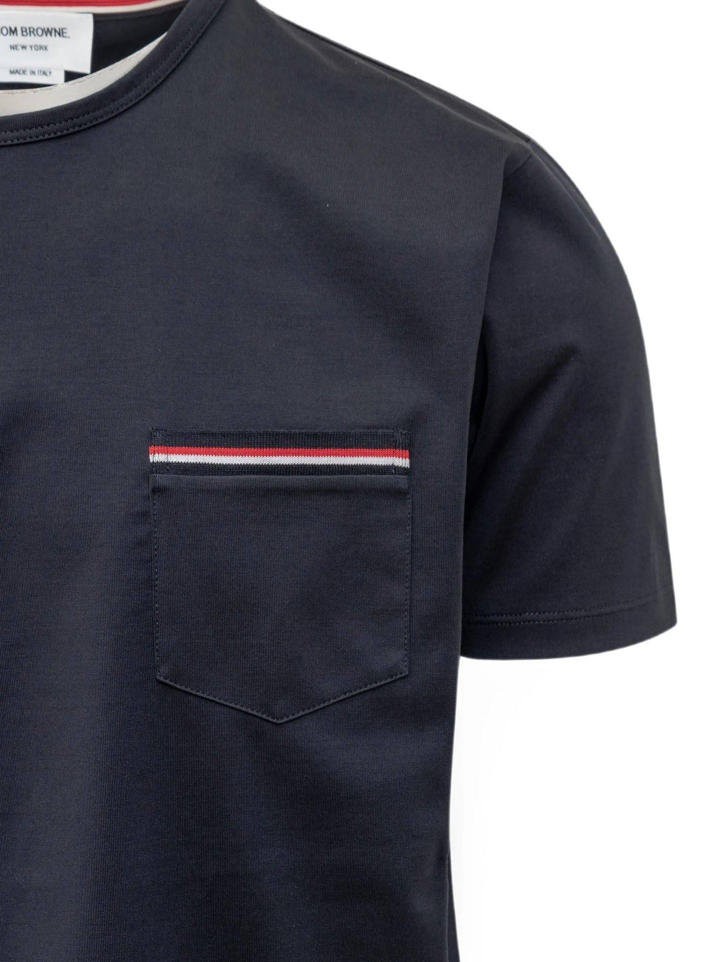 RWB-stripe pocket T-shirt