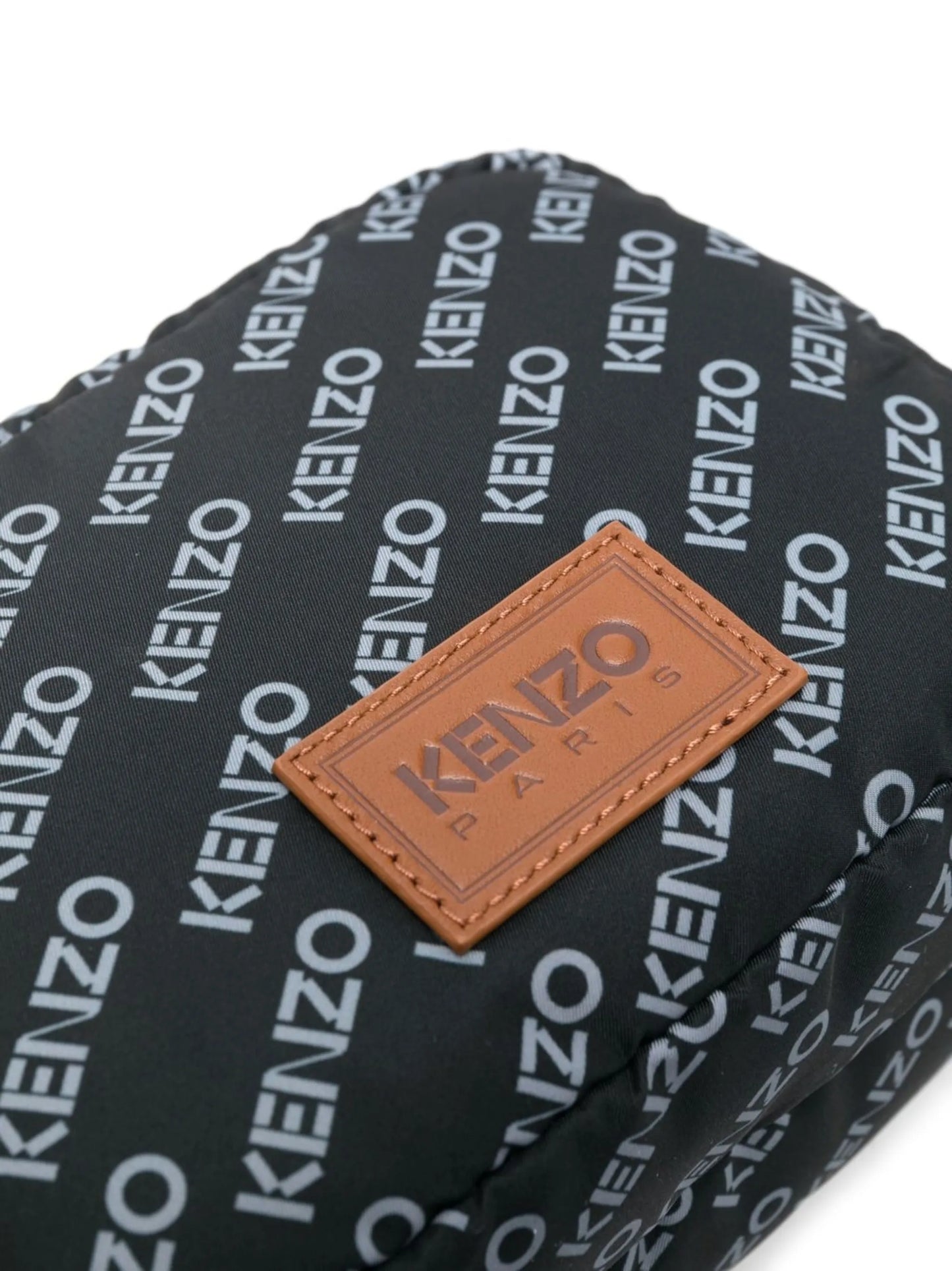all-over logo print messenger bag