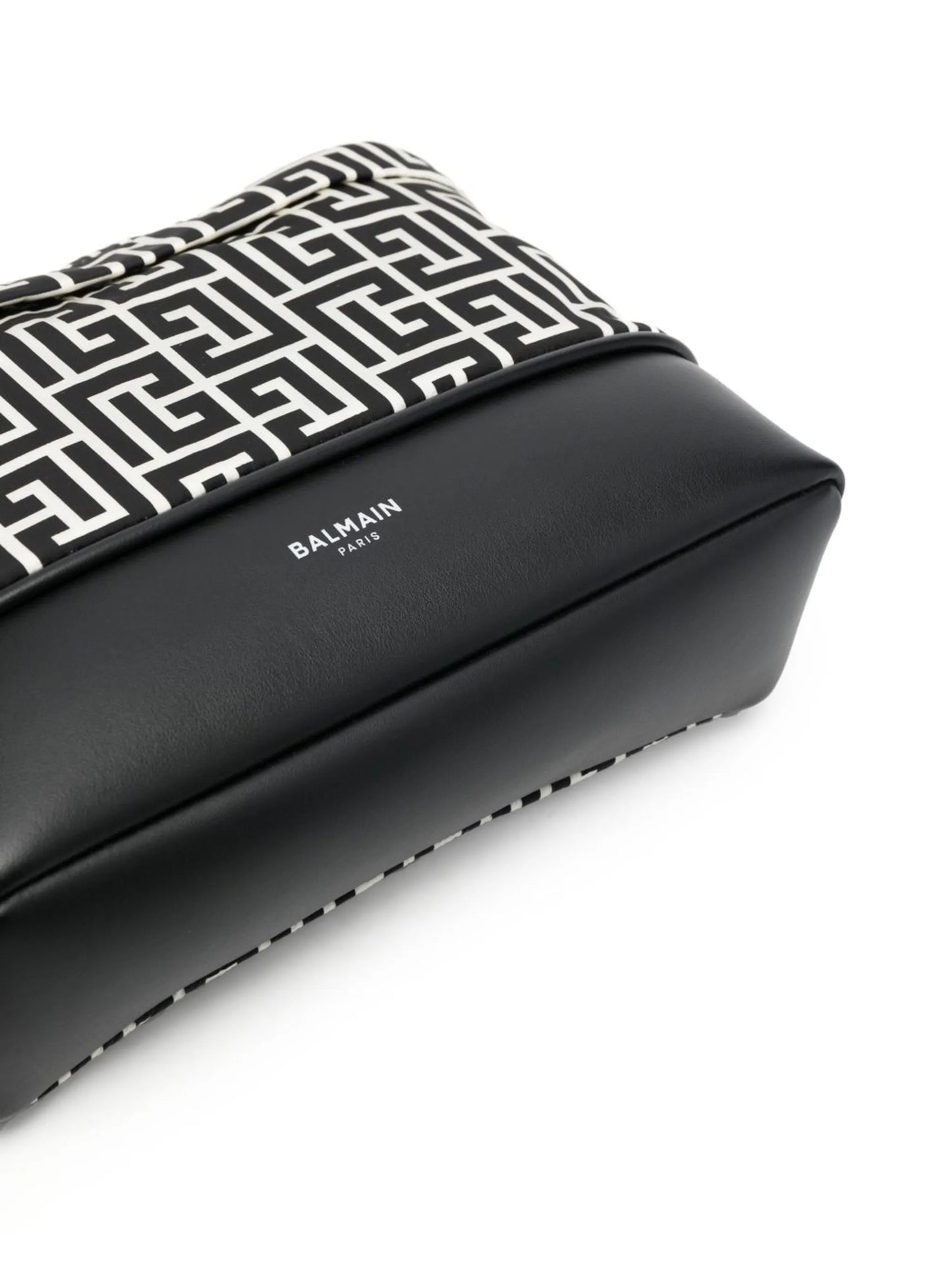 monogram-print leather belt bag
