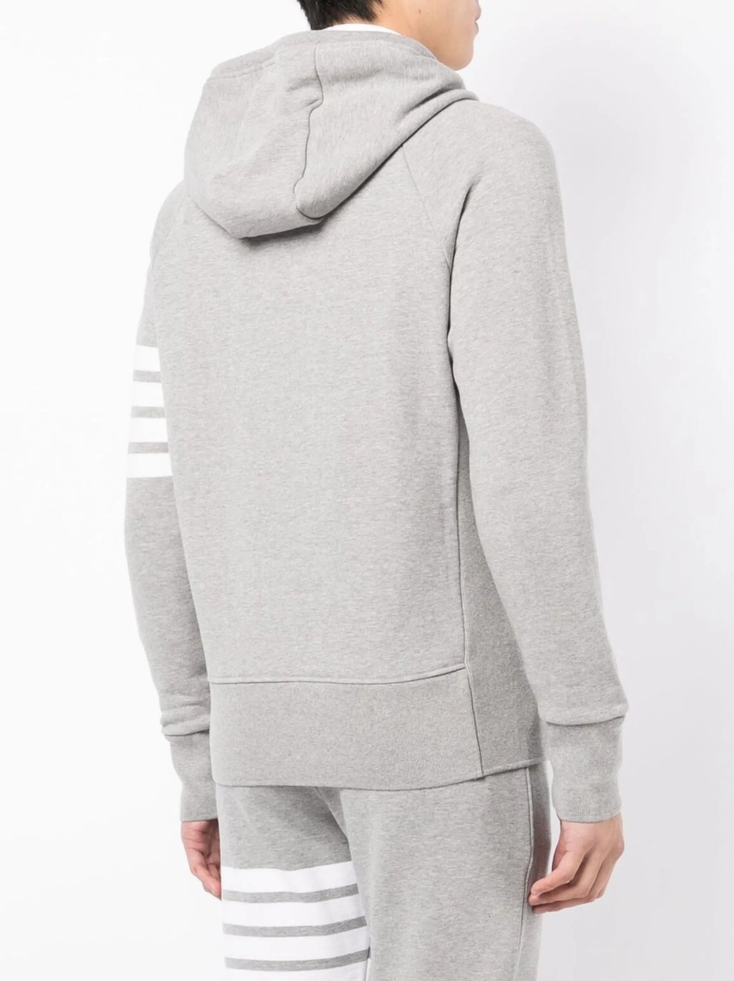 4-Bar zip-up hoodie