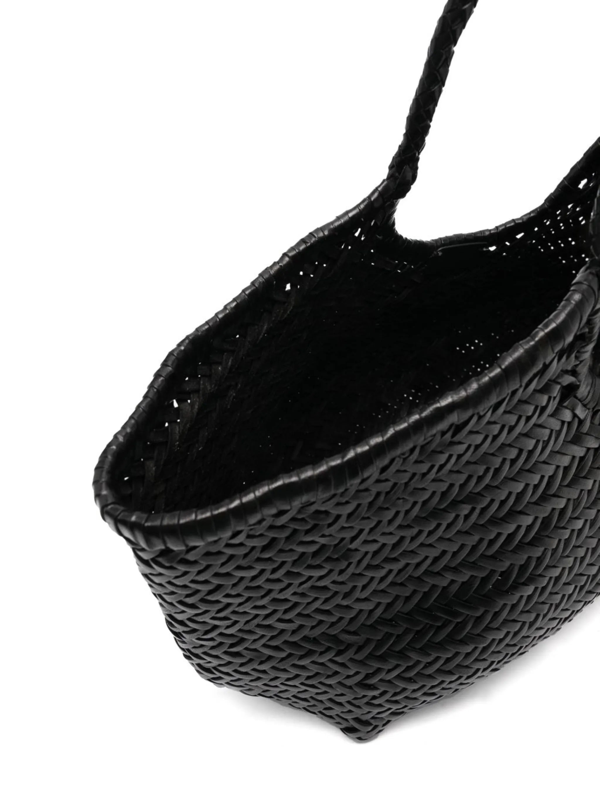 big Nantucket woven leather tote bag