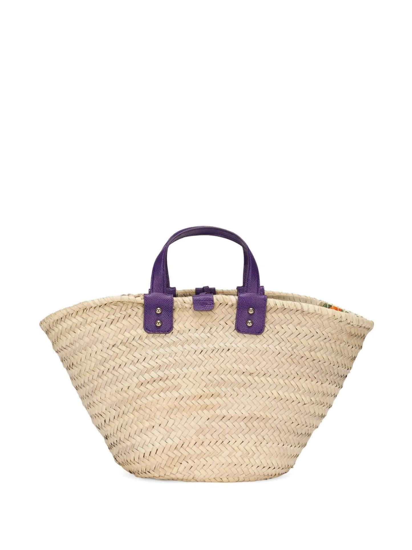 Kendra embroidered woven basket bag