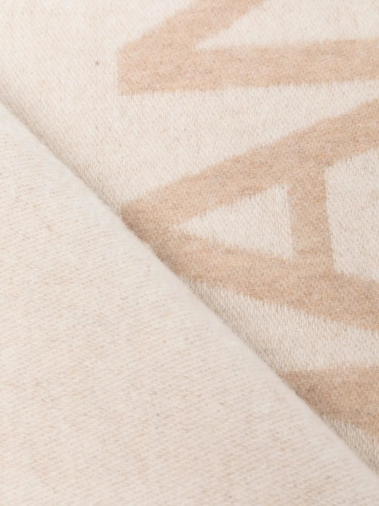 logo-print tassel-trim scarf