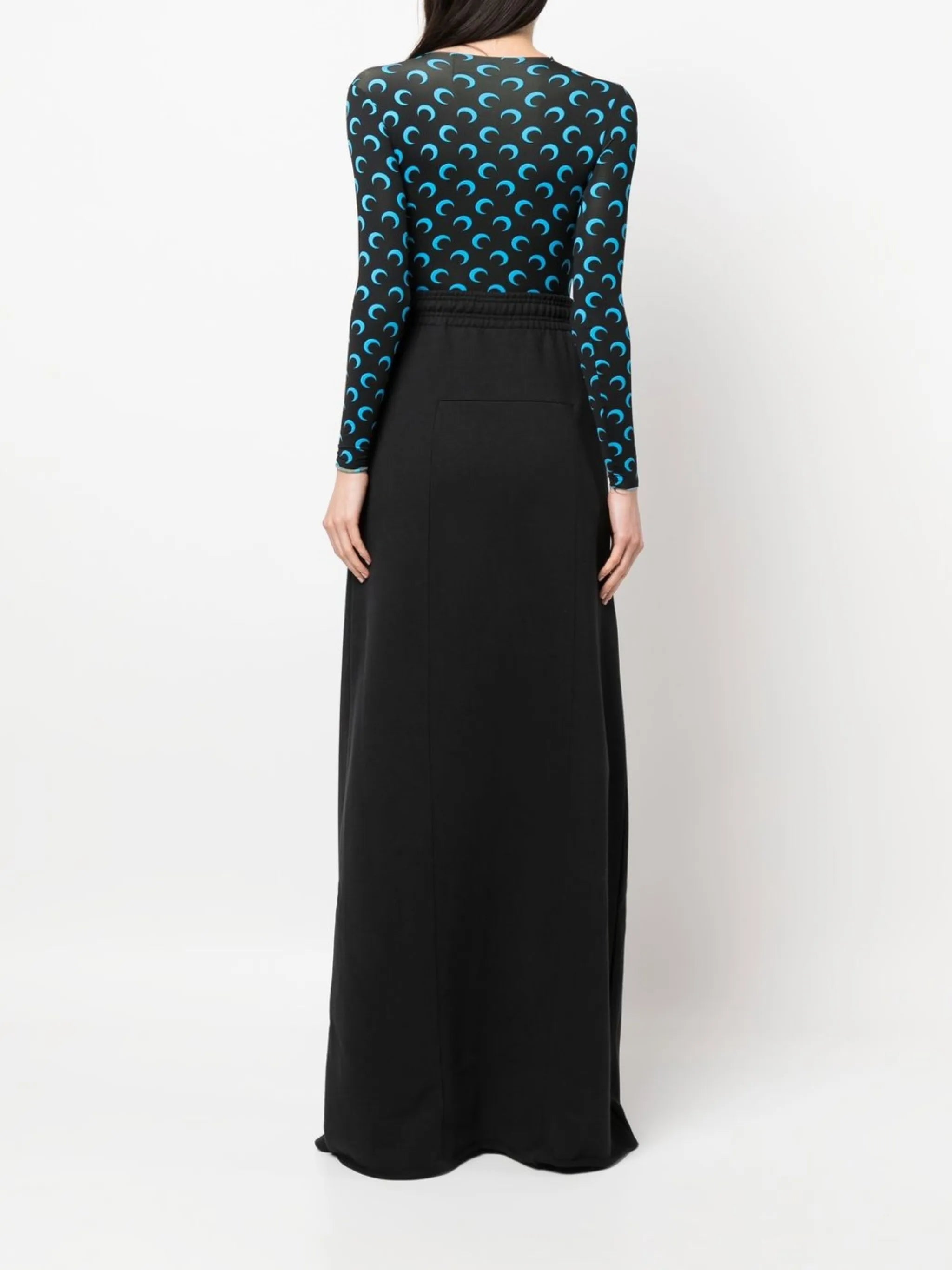high-waist maxi skirt
