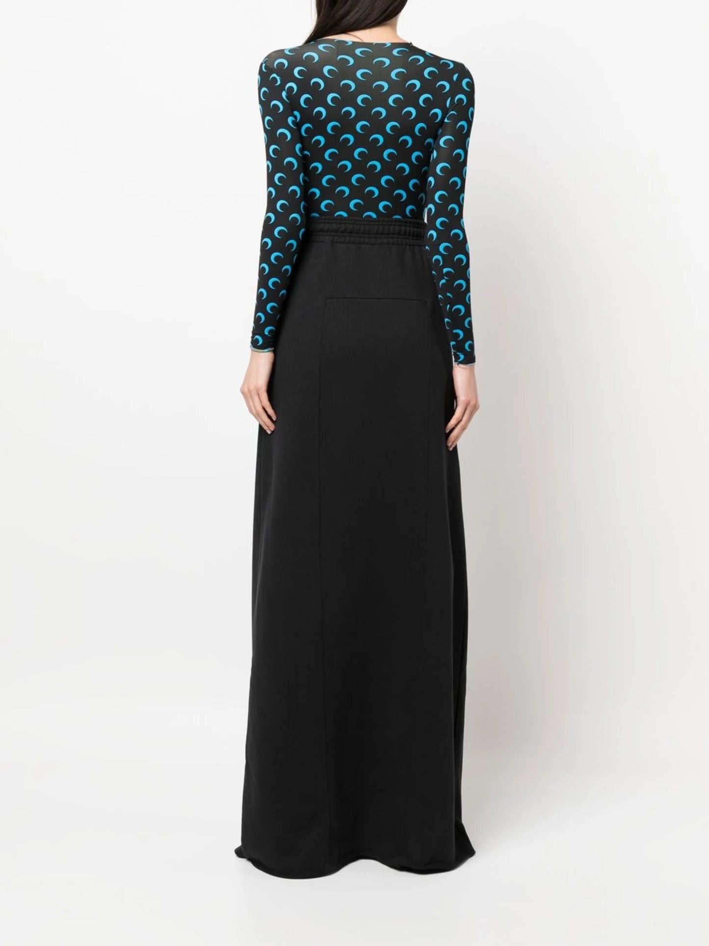 high-waist maxi skirt