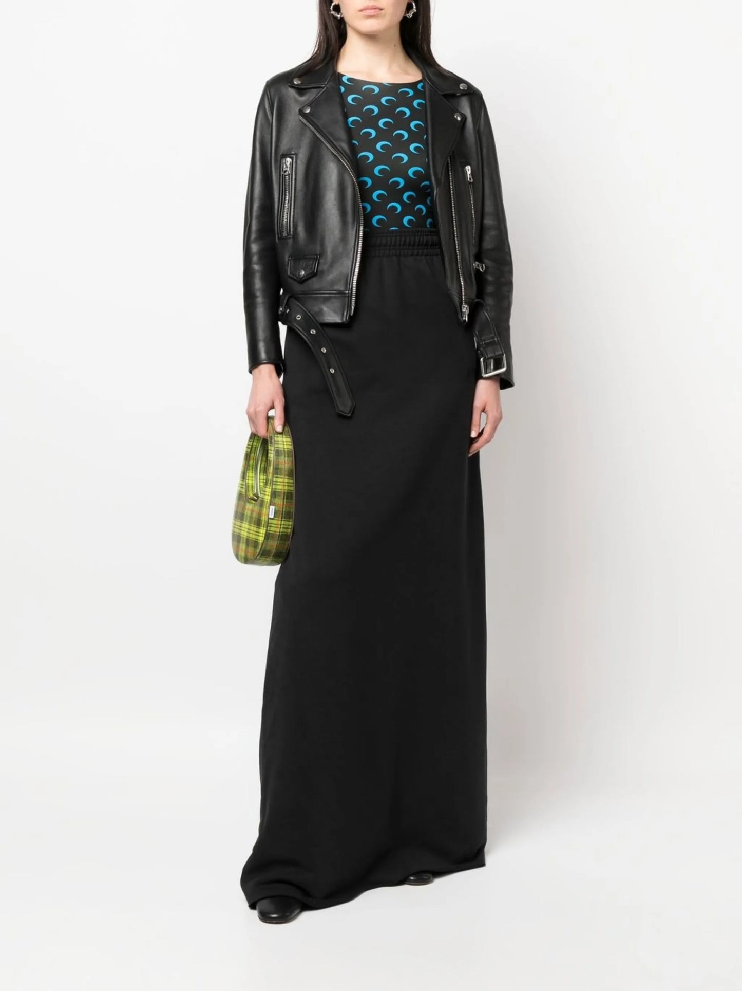 high-waist maxi skirt