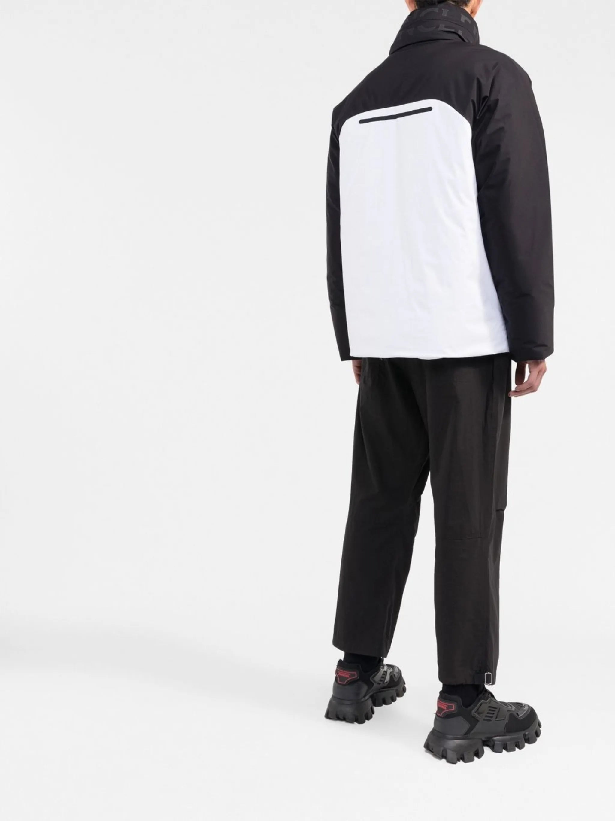 two-tone goose-down jacket
