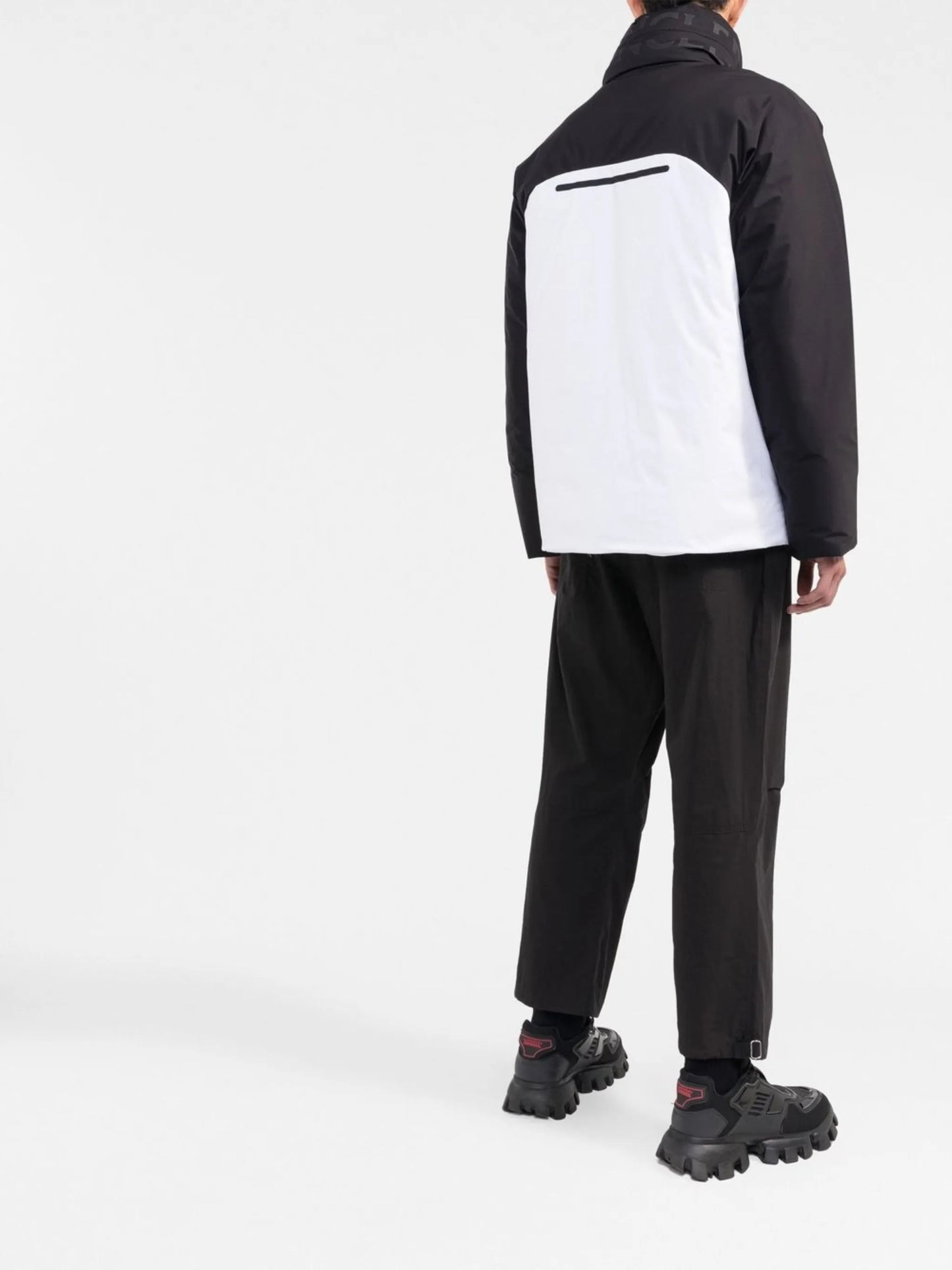 two-tone goose-down jacket