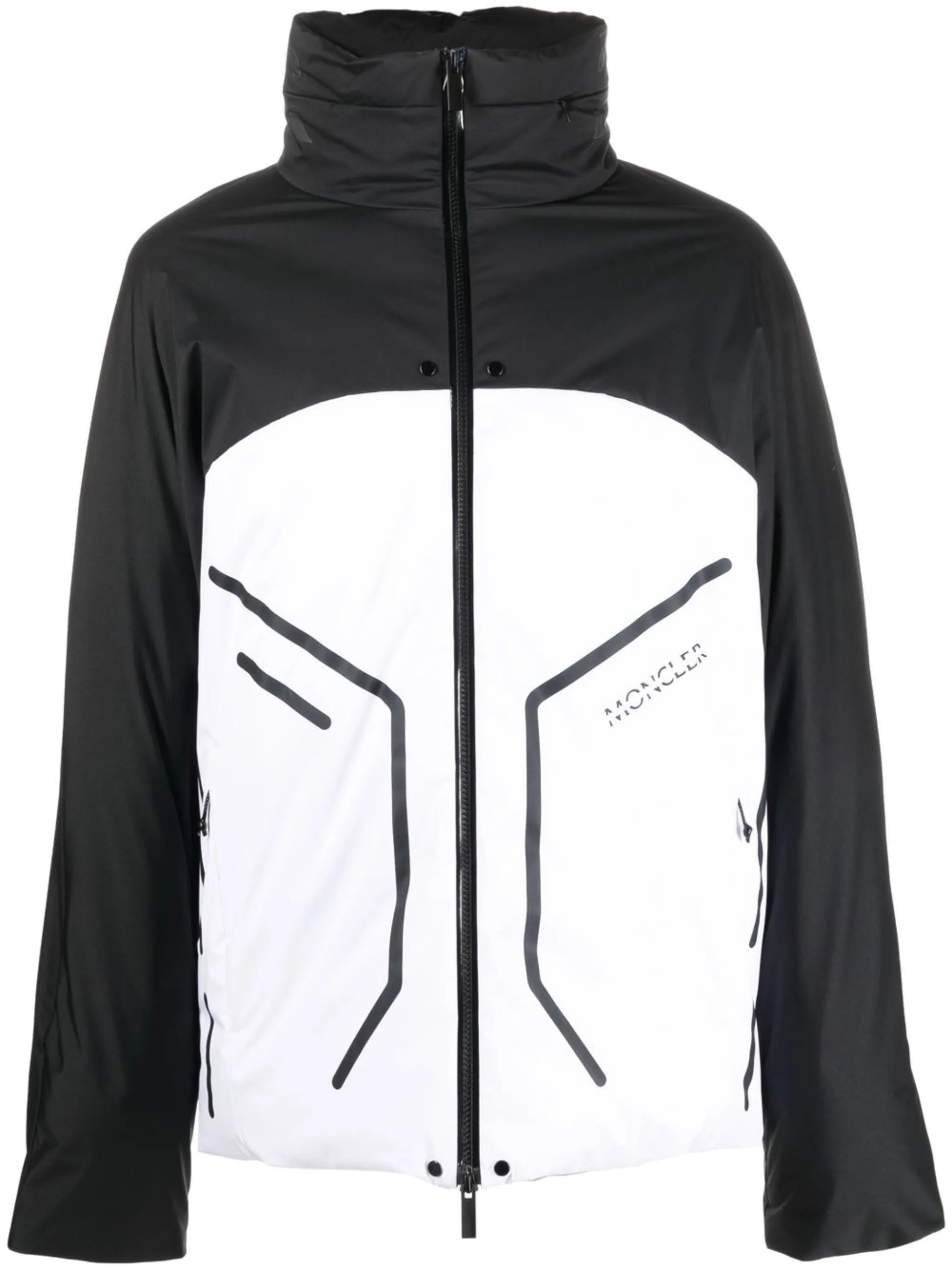 two-tone goose-down jacket