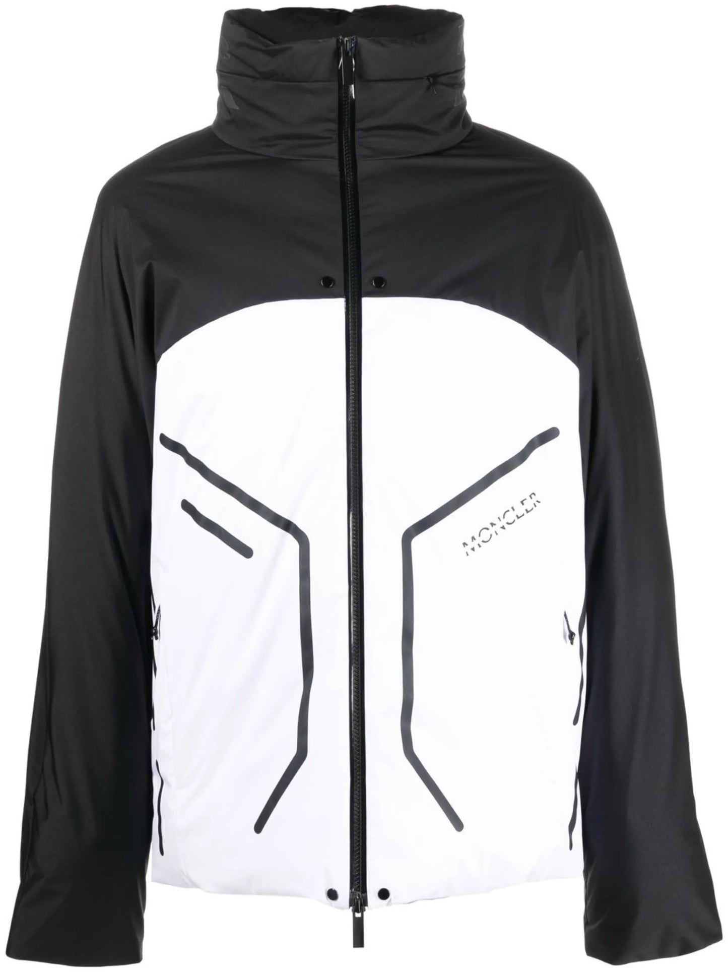 two-tone goose-down jacket
