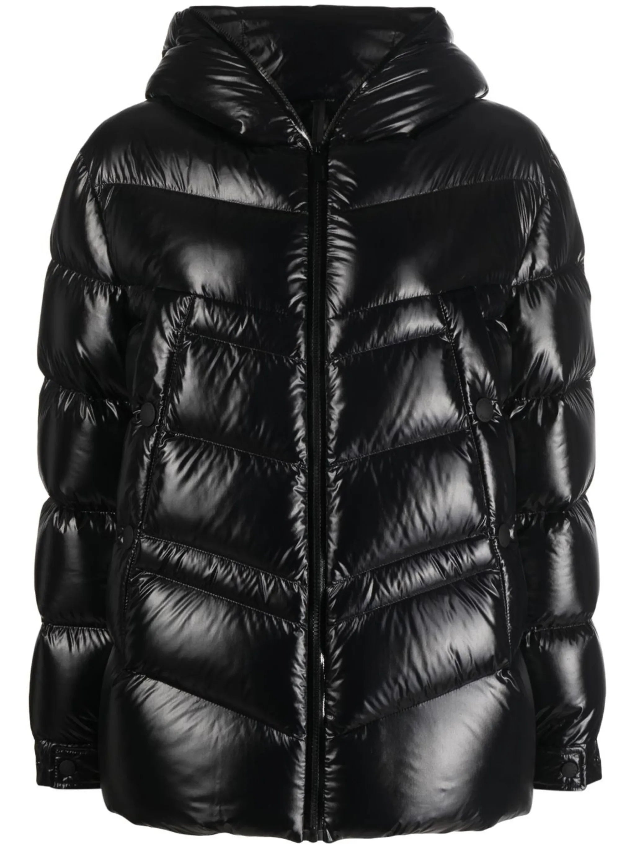hooded padded coat