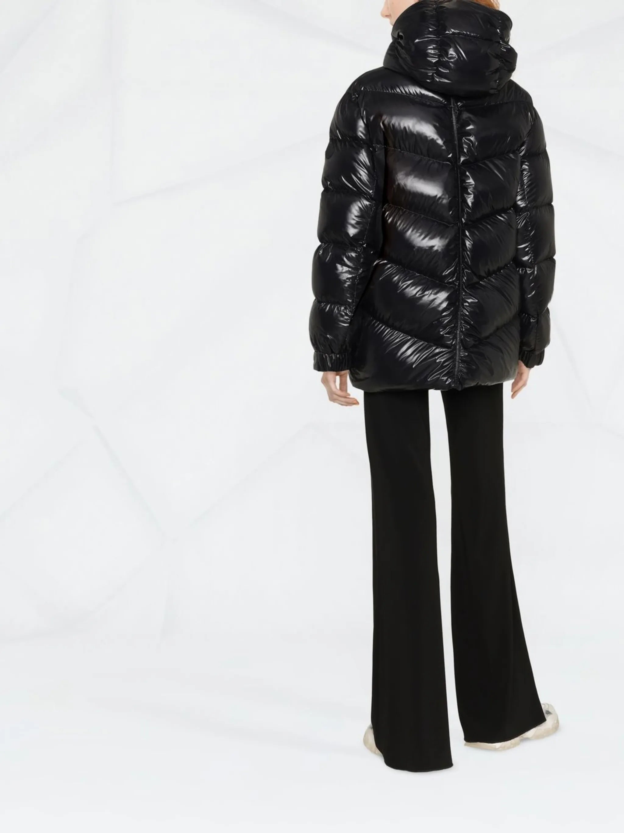 hooded padded coat