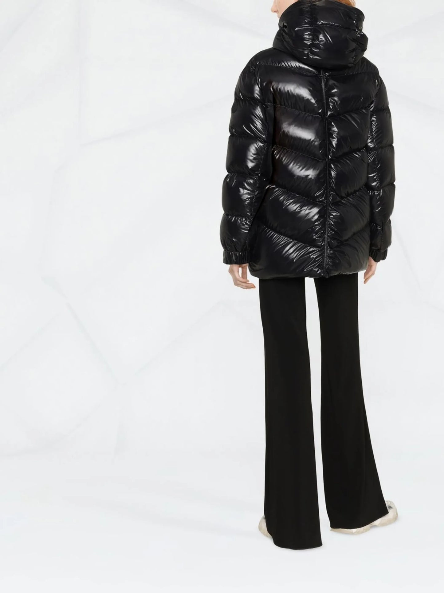 hooded padded coat