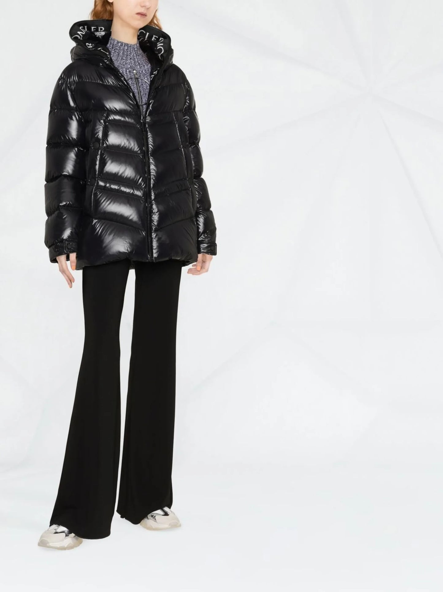hooded padded coat