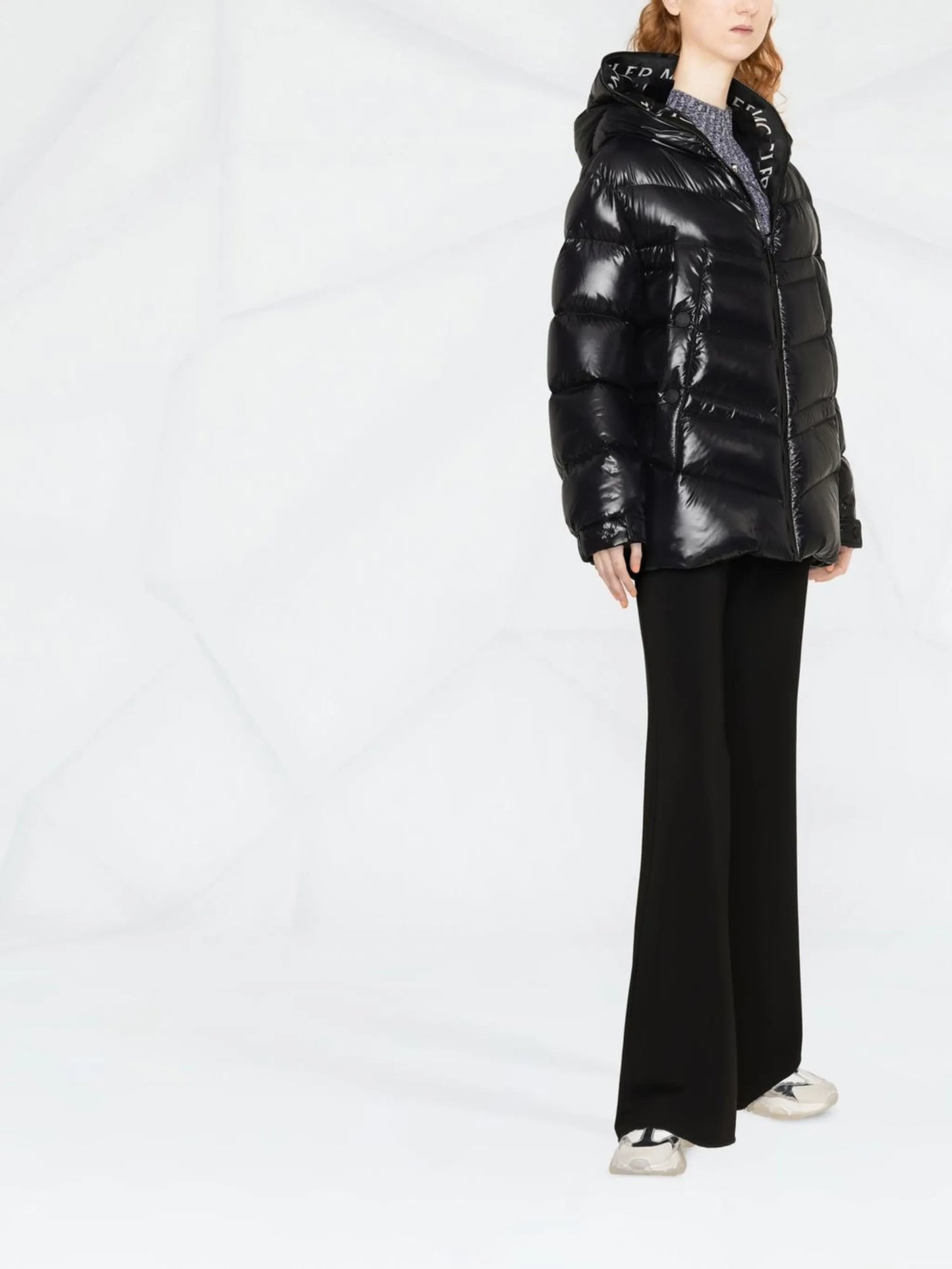 hooded padded coat
