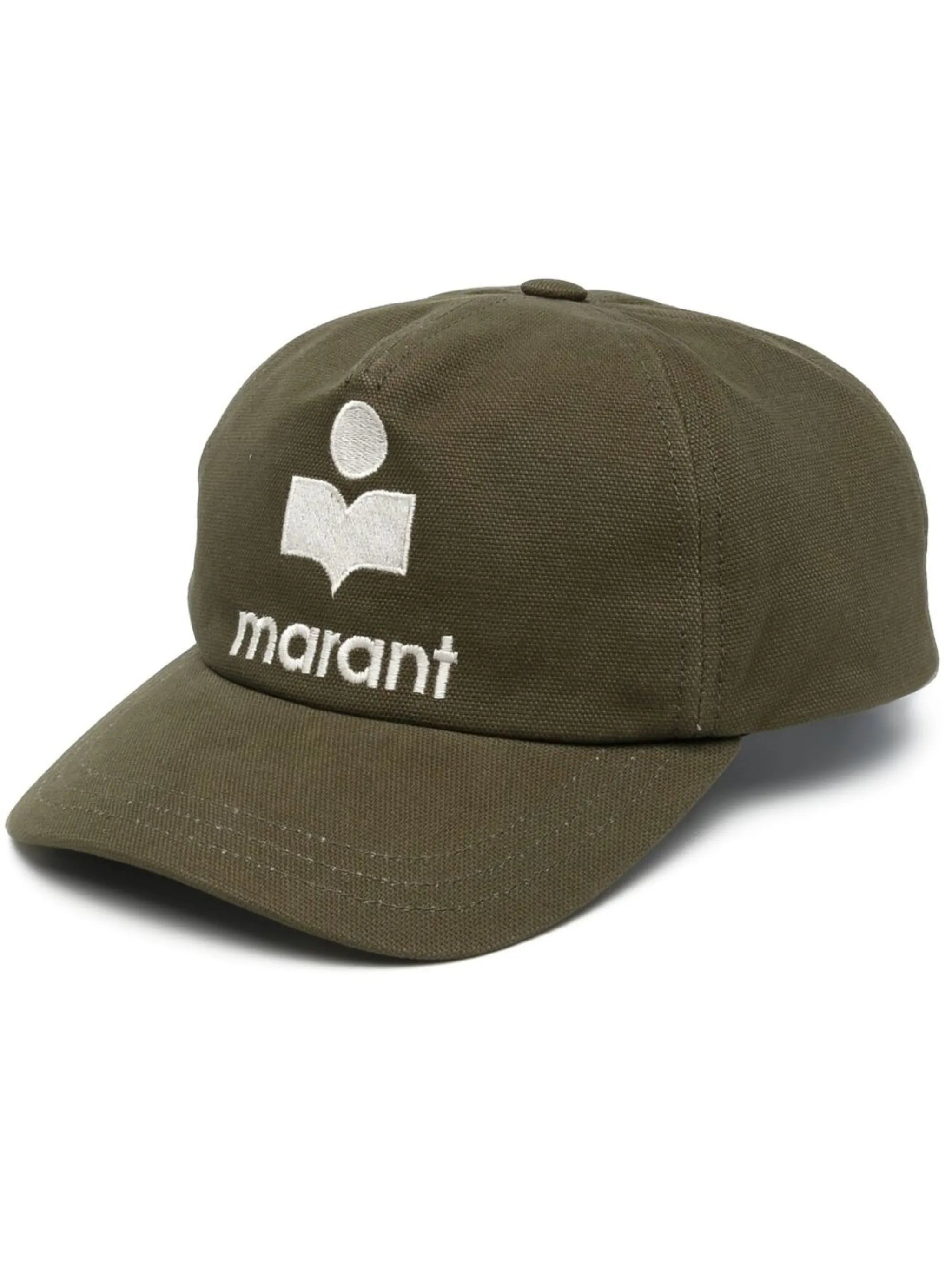 logo-embroidered canvas baseball cap