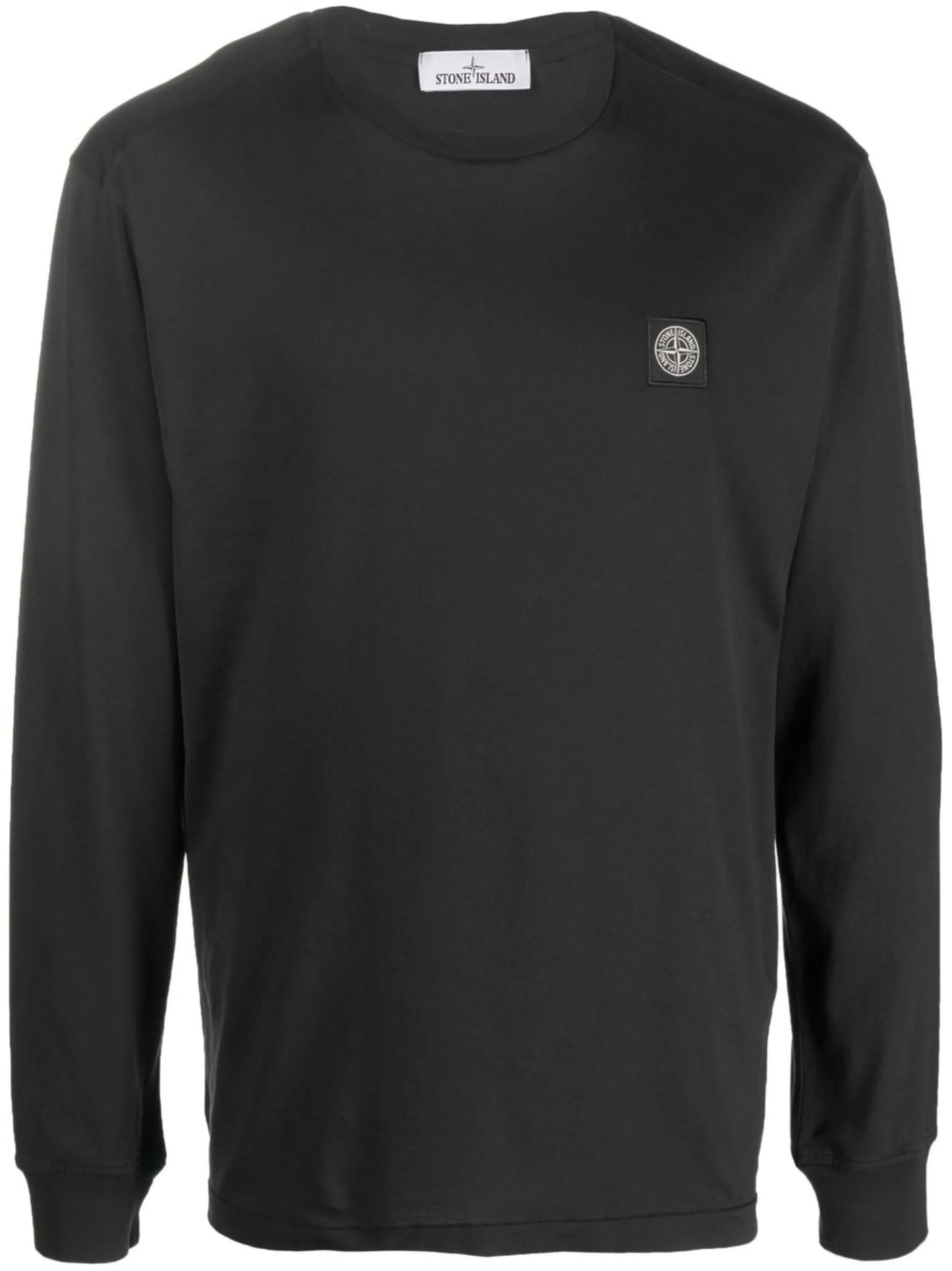 Compass logo-patch long-sleeve top
