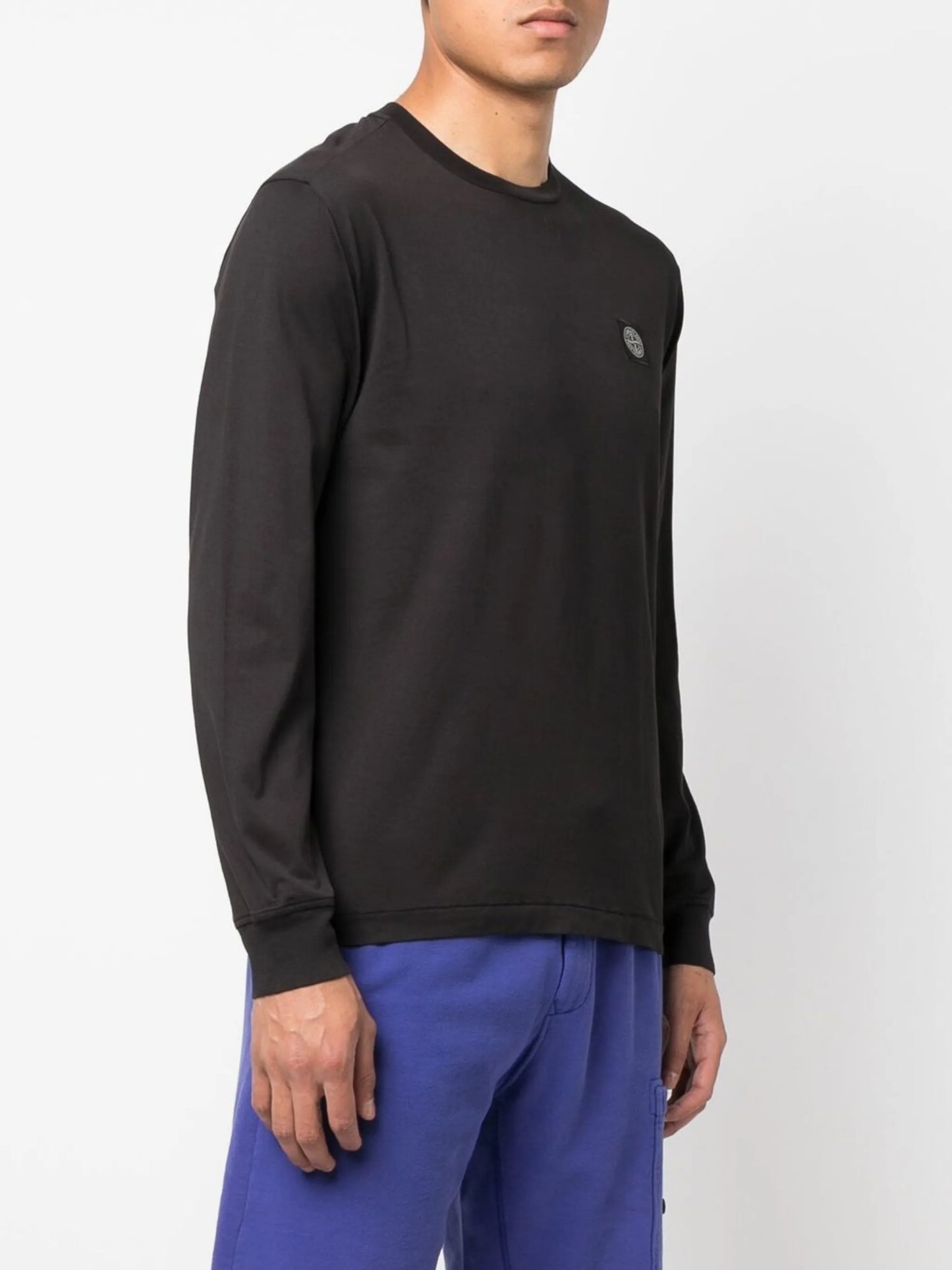 Compass logo-patch long-sleeve top