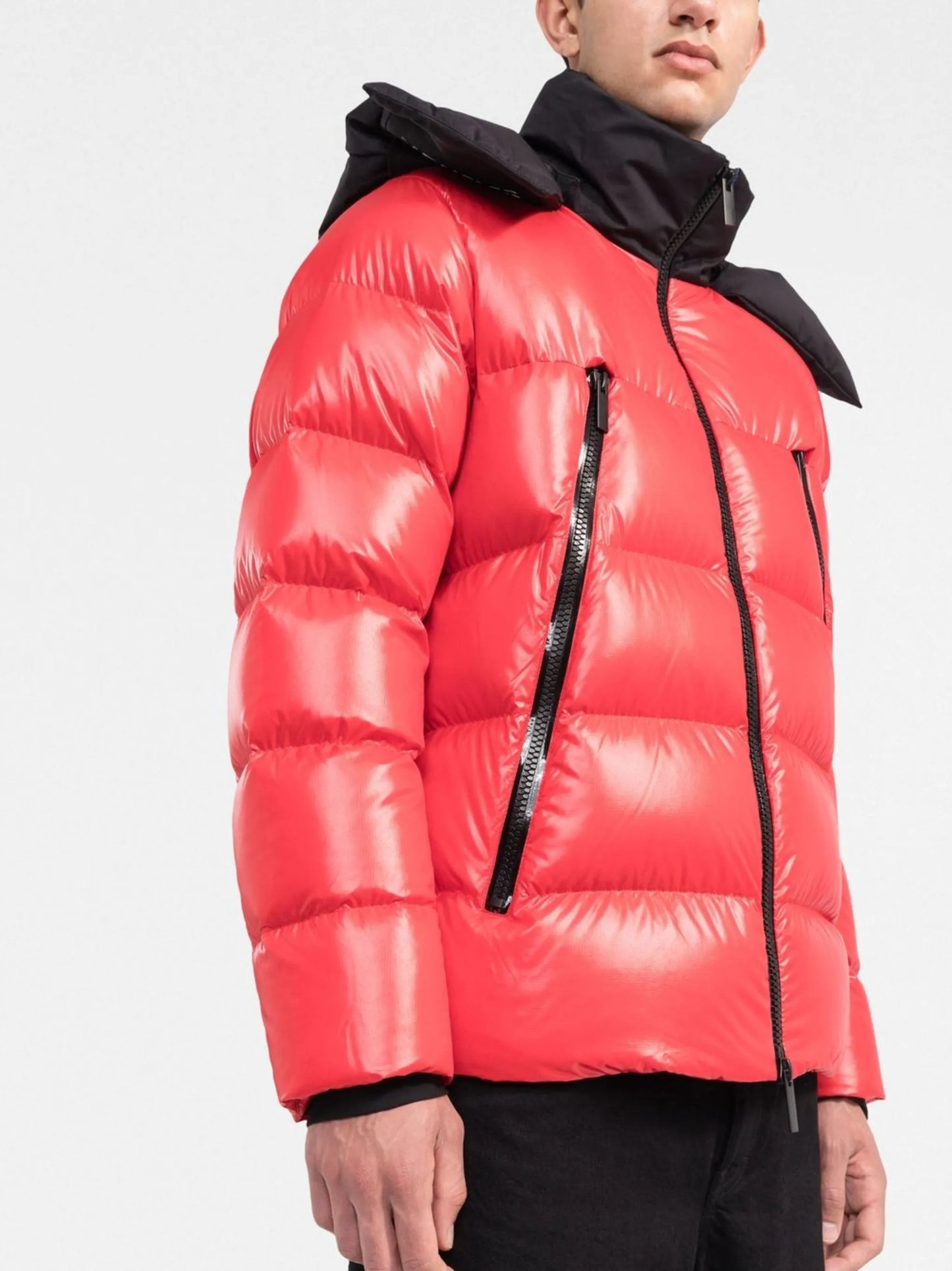 hooded down jacket