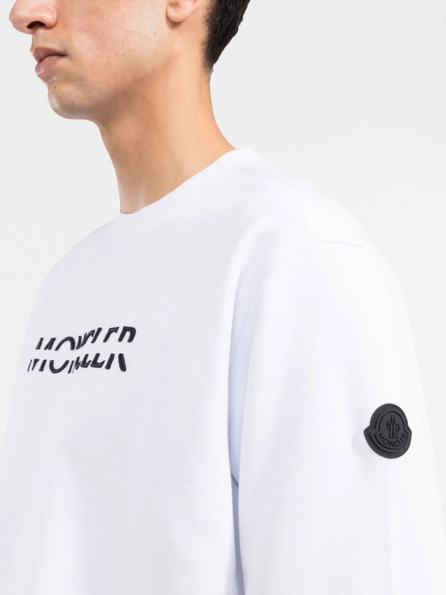 logo-embroidered cotton sweatshirt