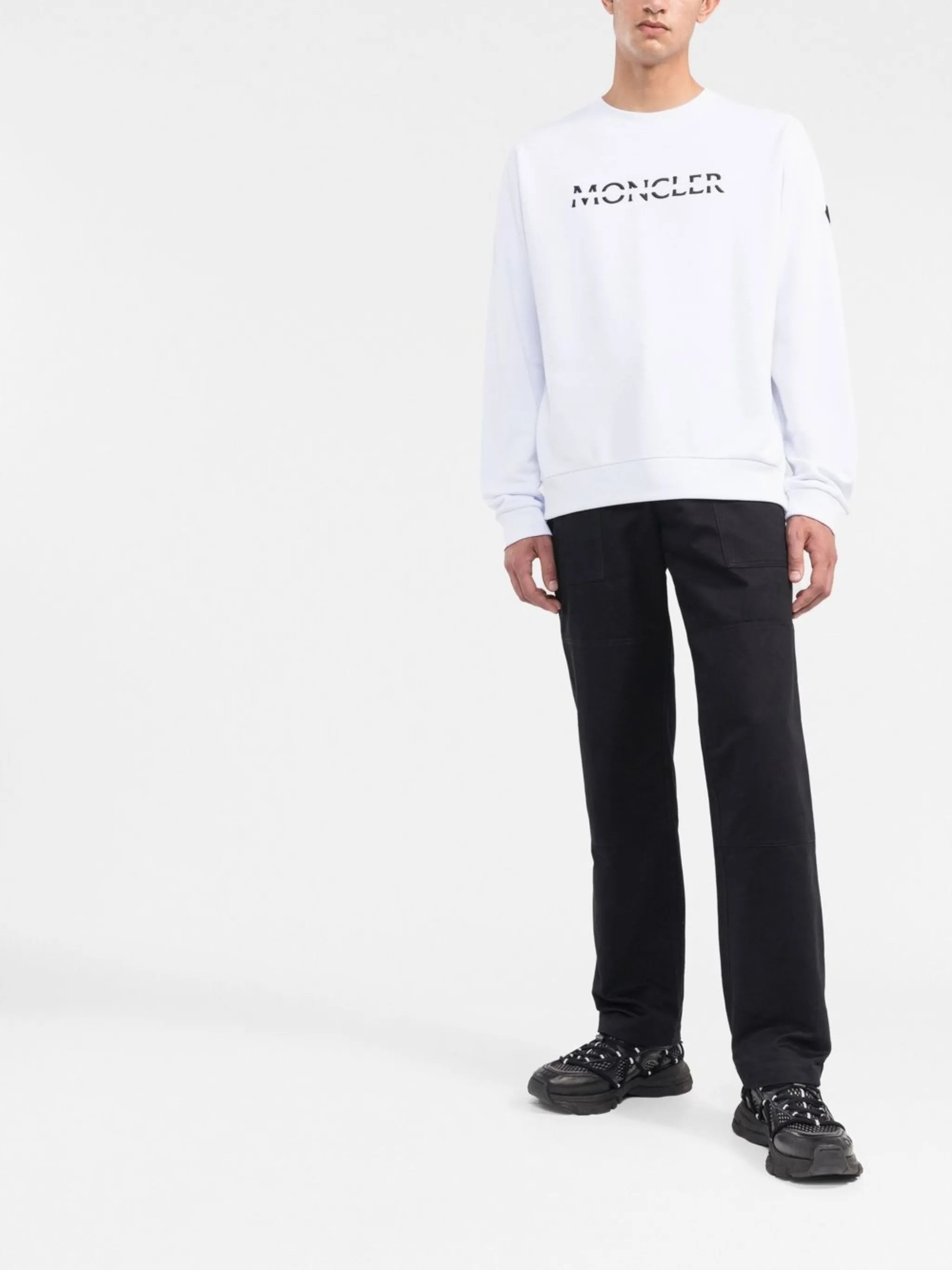 logo-embroidered cotton sweatshirt