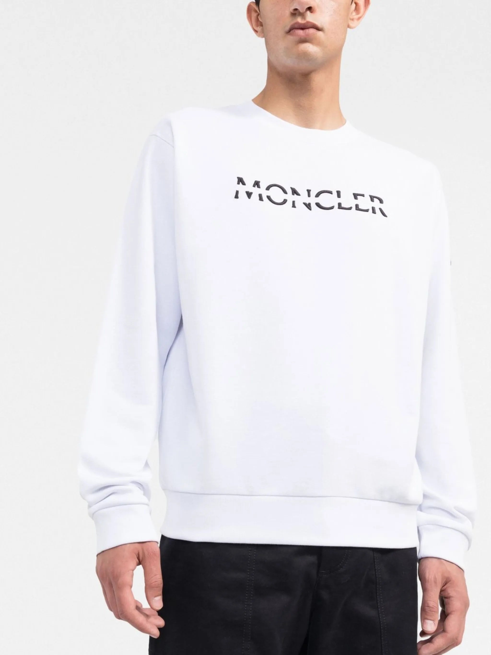 logo-embroidered cotton sweatshirt