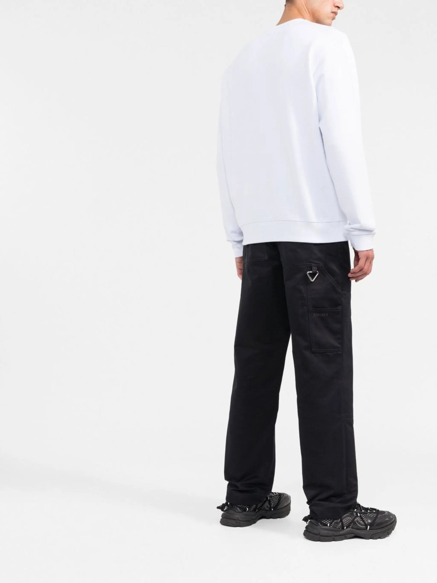 logo-embroidered cotton sweatshirt