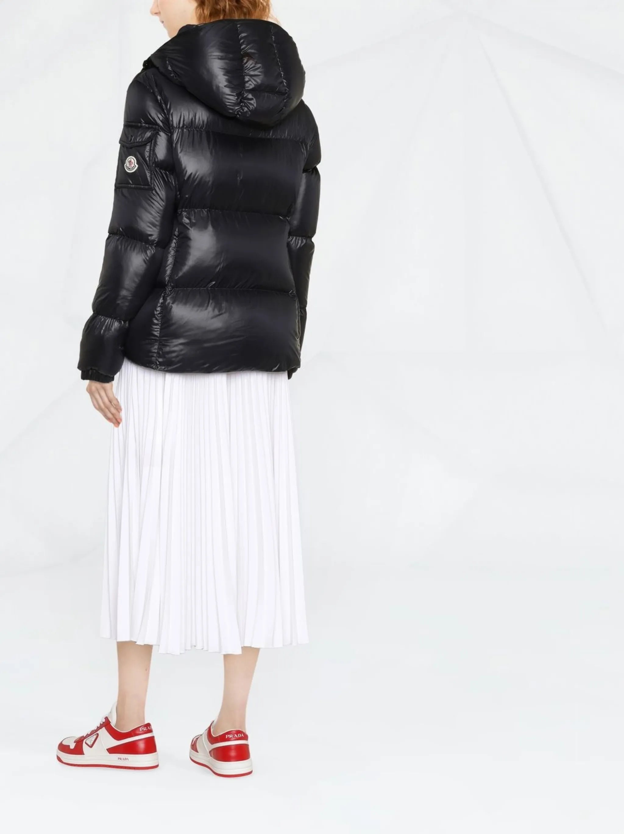 logo-patch padded down jacket