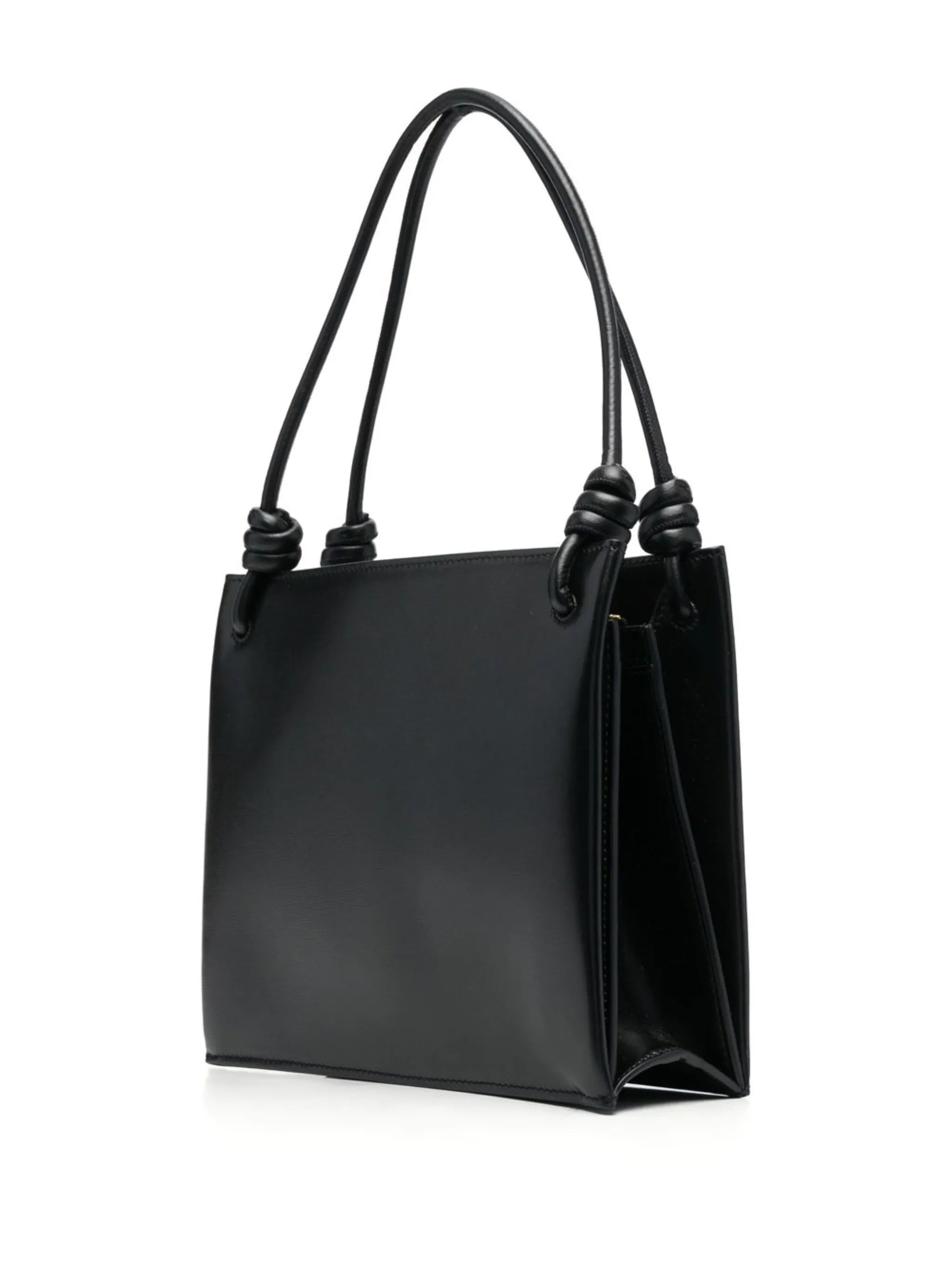 smooth leather shoulder bag