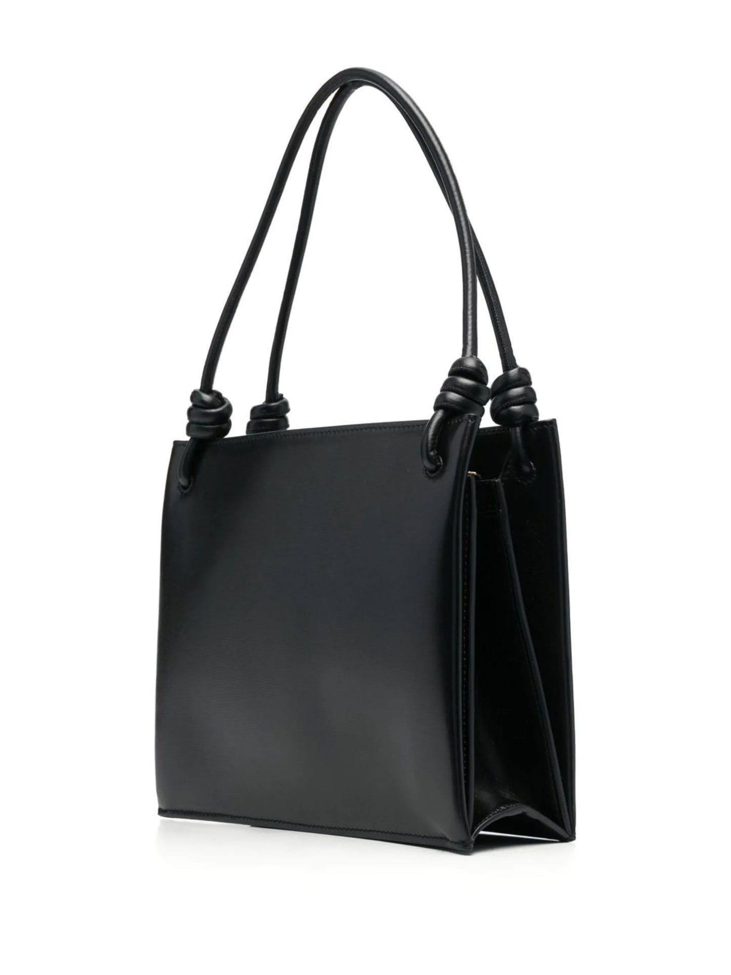 smooth leather shoulder bag