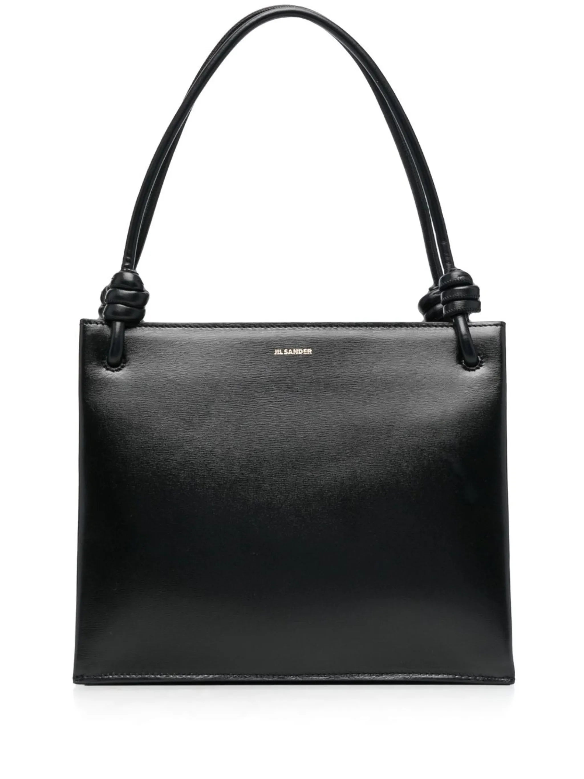 smooth leather shoulder bag