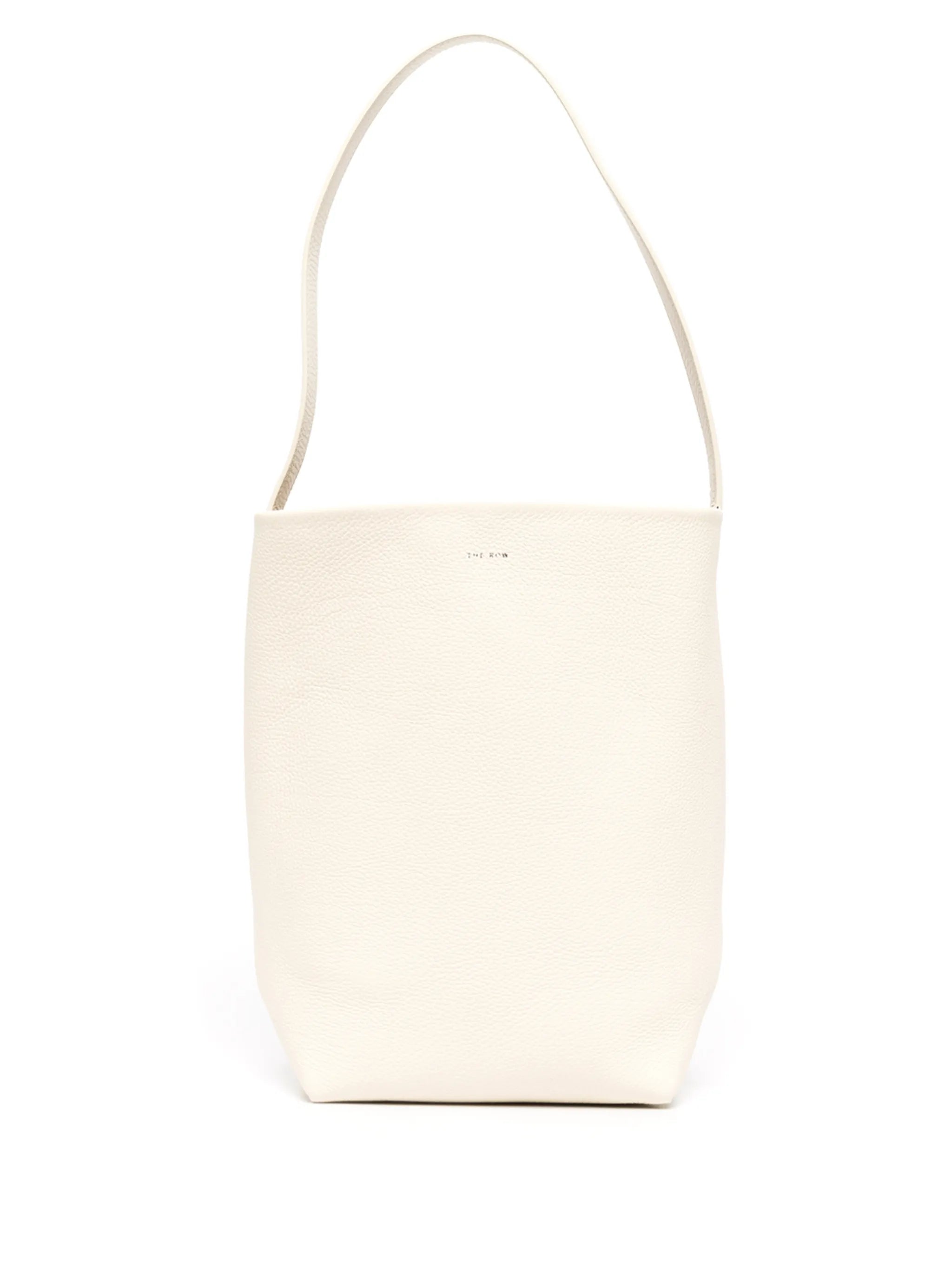 logo-detail leather tote bag
