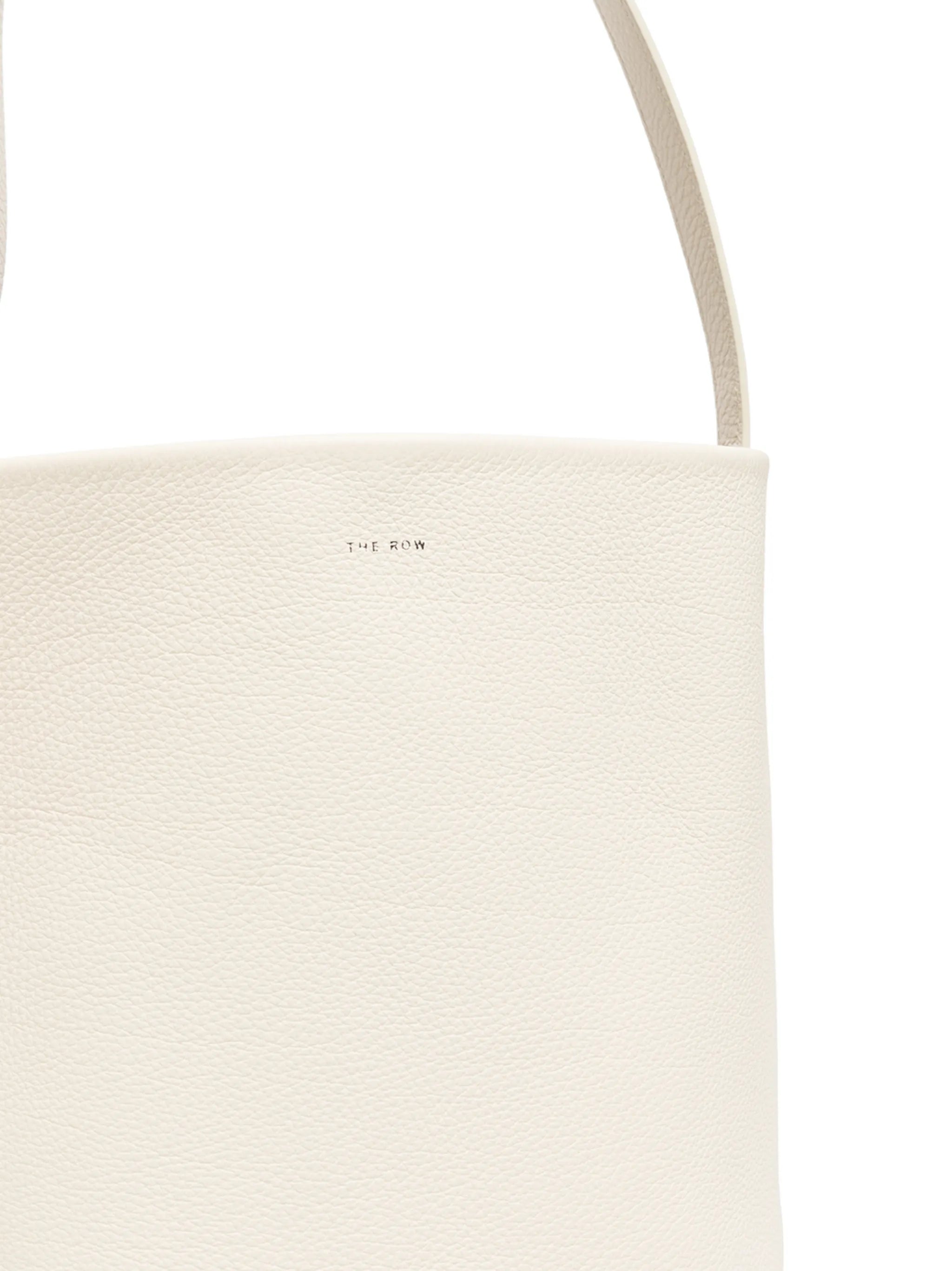 logo-detail leather tote bag