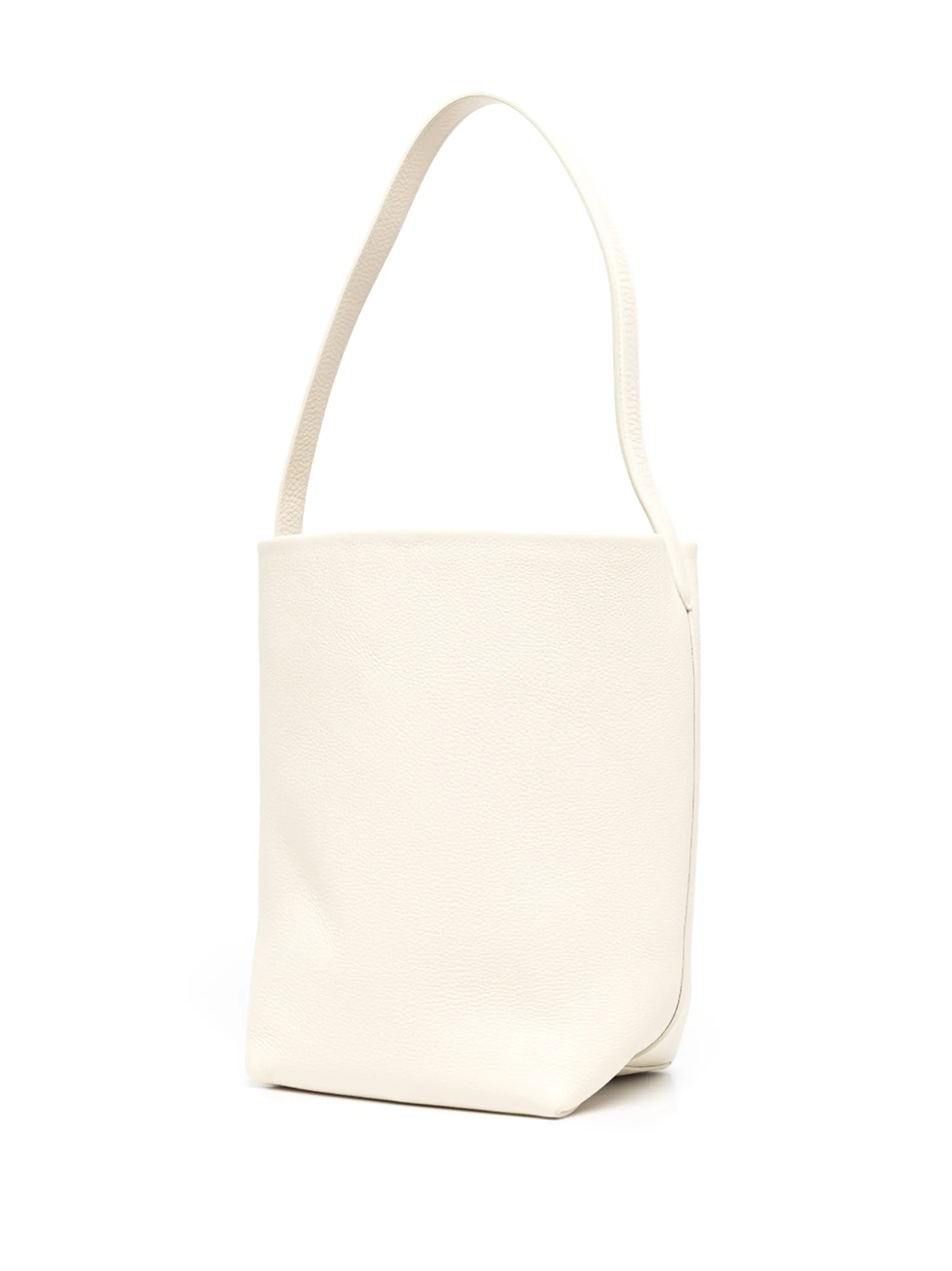 logo-detail leather tote bag