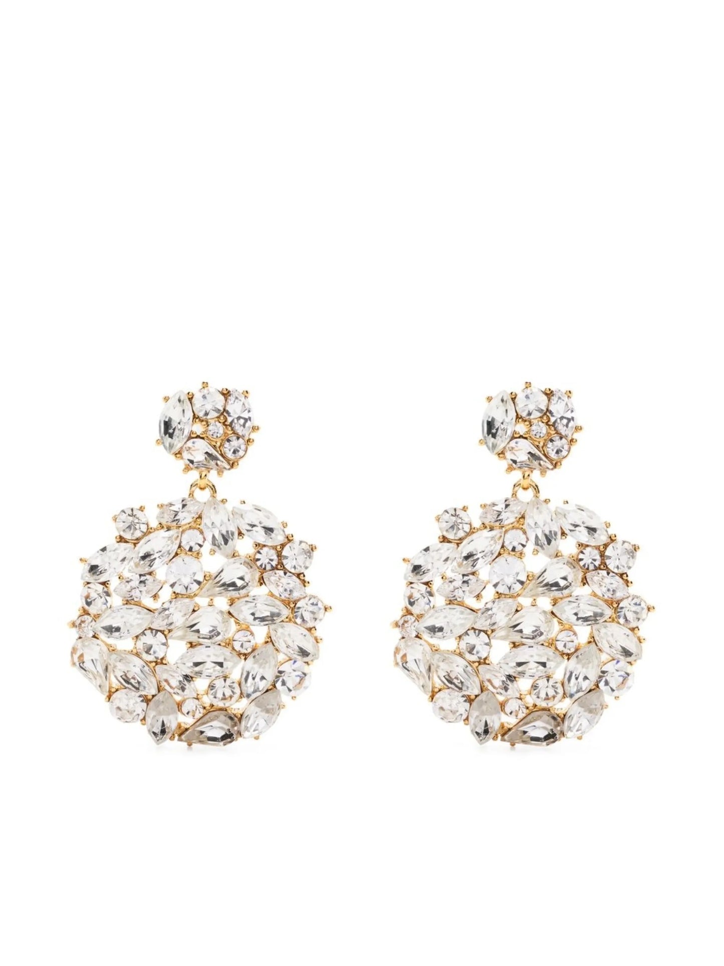 crystal-embellished drop earrings