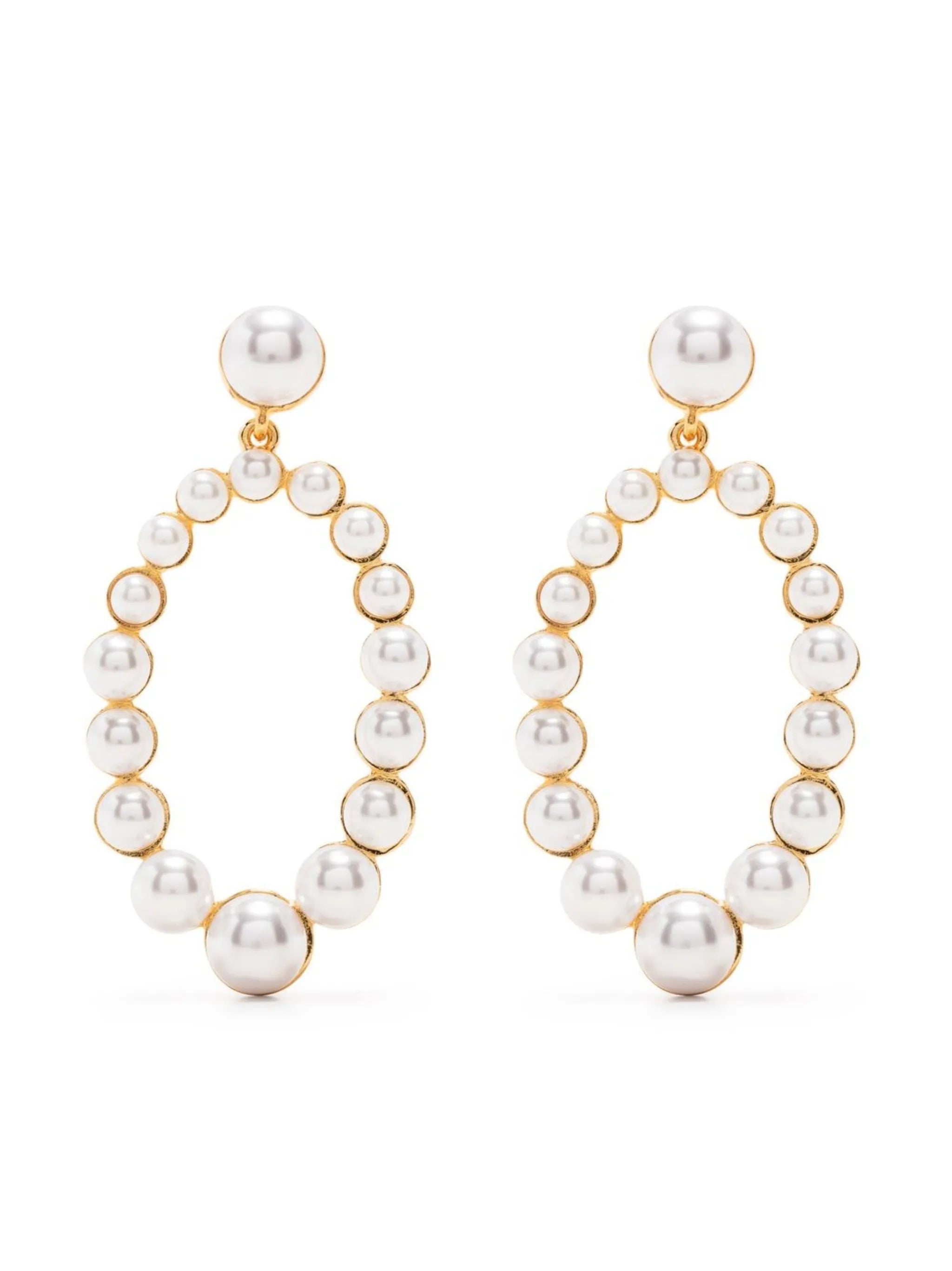 pearl drop earrings