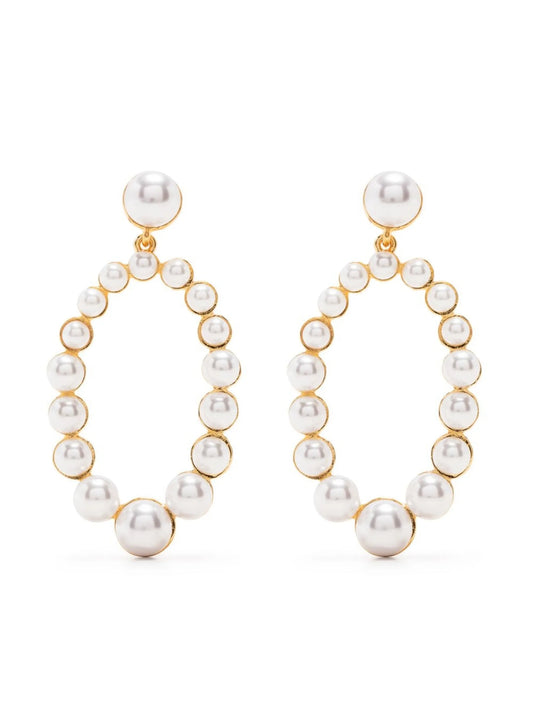 pearl drop earrings