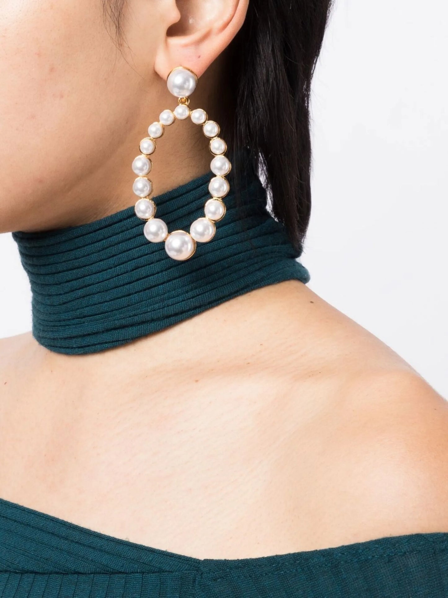 pearl drop earrings