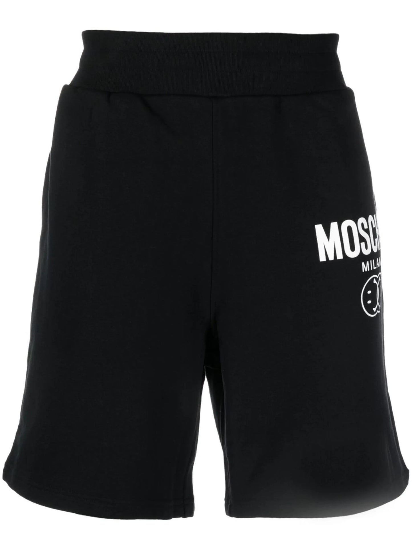 logo-print organic cotton shorts