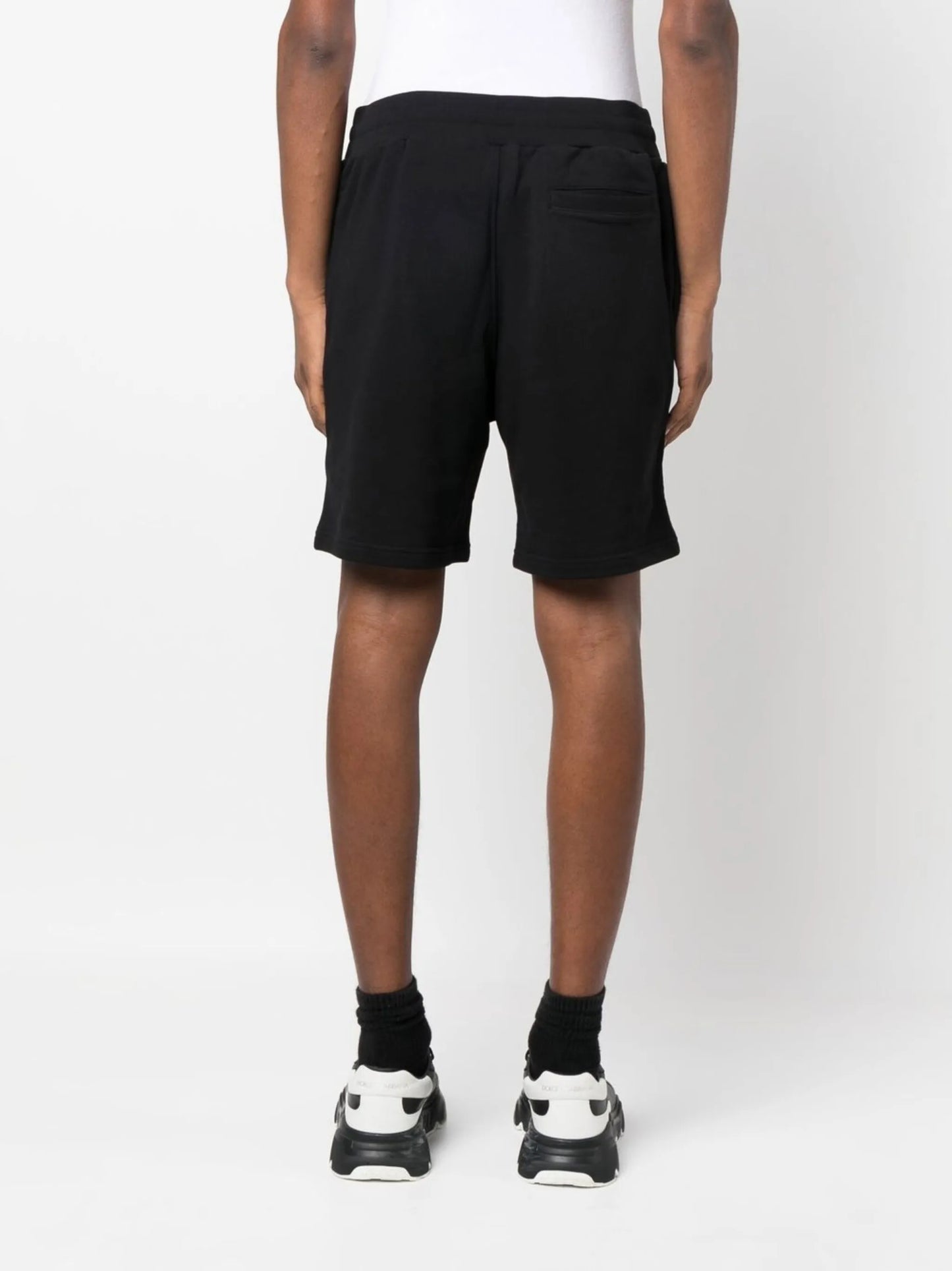 logo-print organic cotton shorts