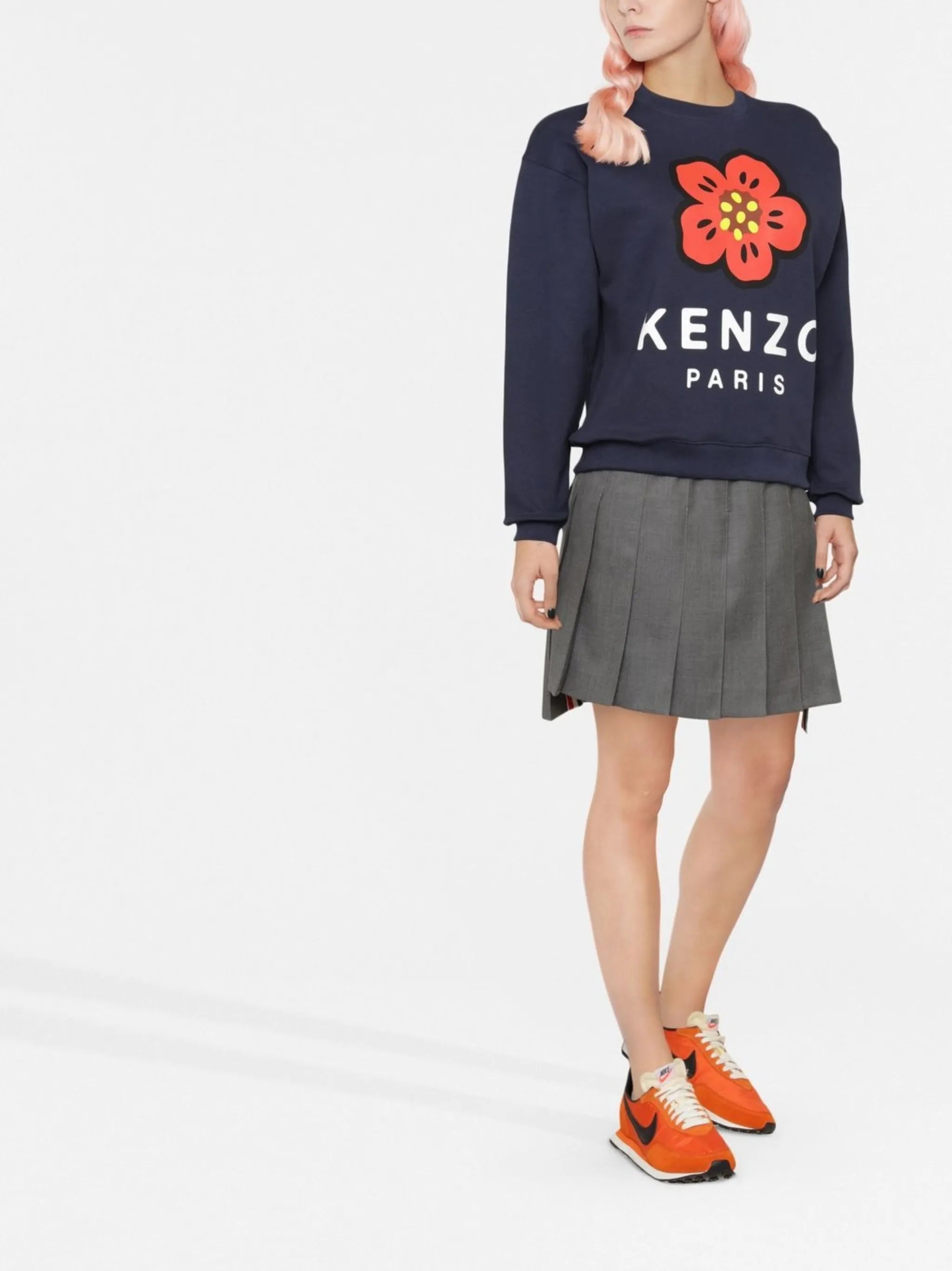 Boke flower logo-print sweatshirt